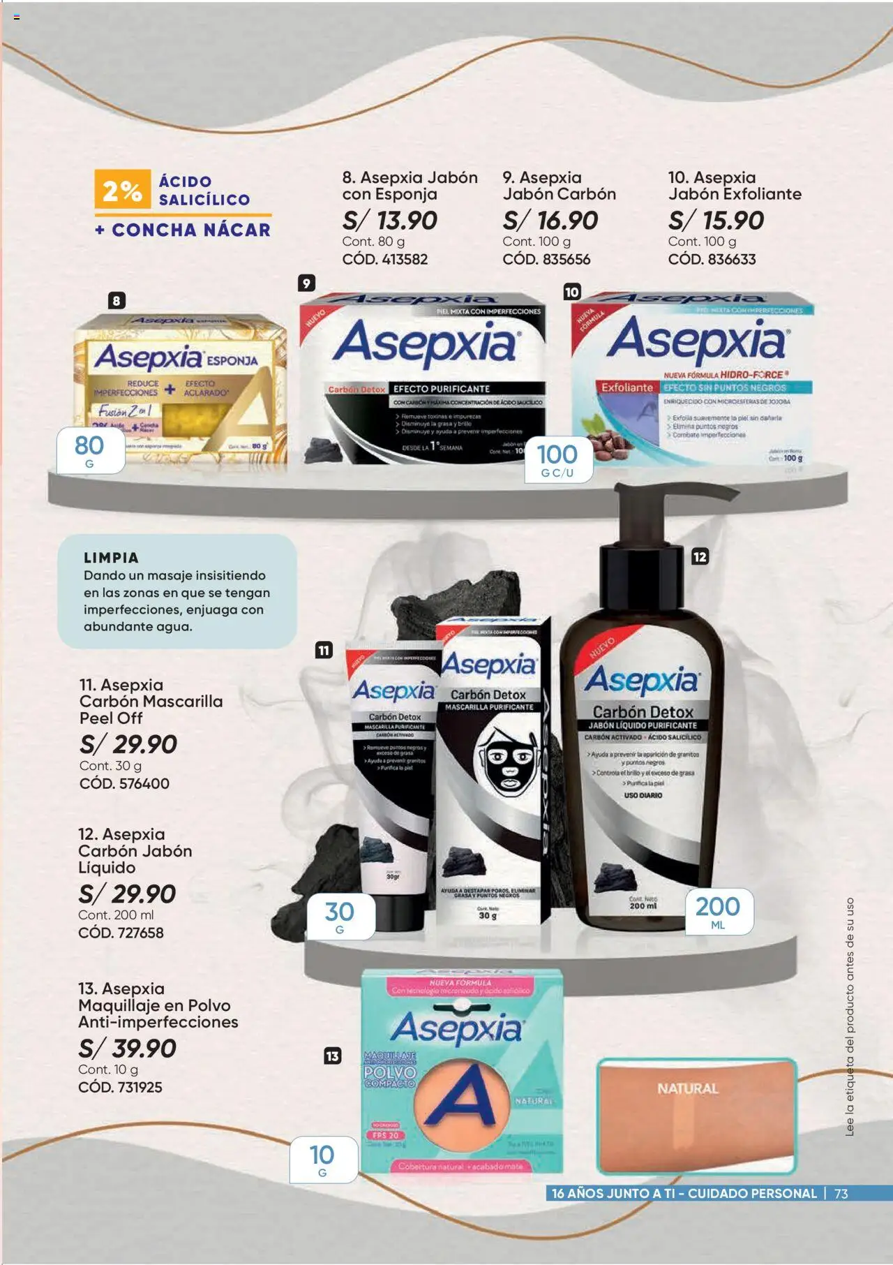 Catálogo Azzorti válido desde 15.09.2025 | Página: 73 | Productos: Esponja, Jabón, Maquillaje, Polvo