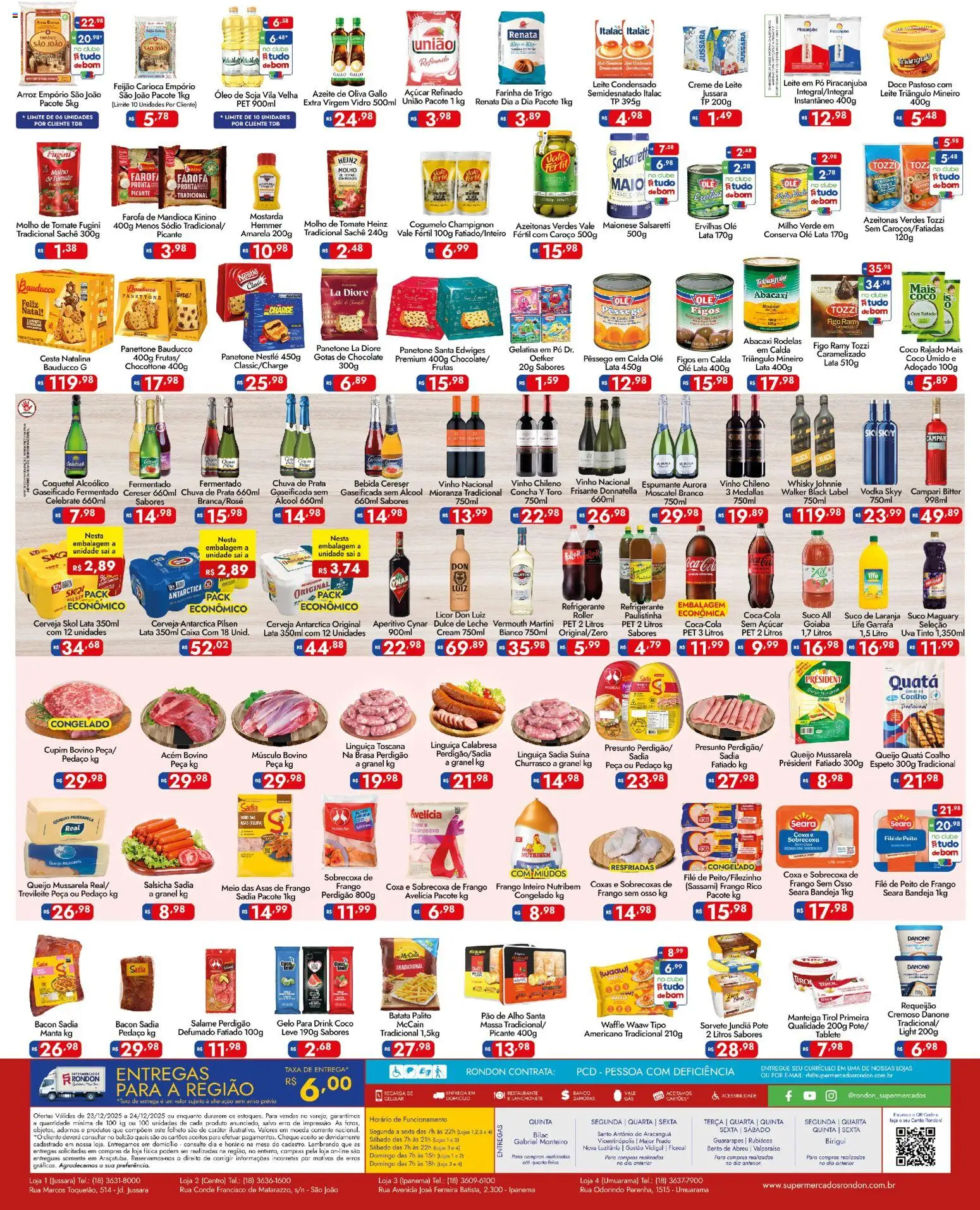 Supermercados Rondon Folheto - válido de 23.12.2025 | Página: 2 | Produtos: Figo, Pao de alho, Suco, Arroz