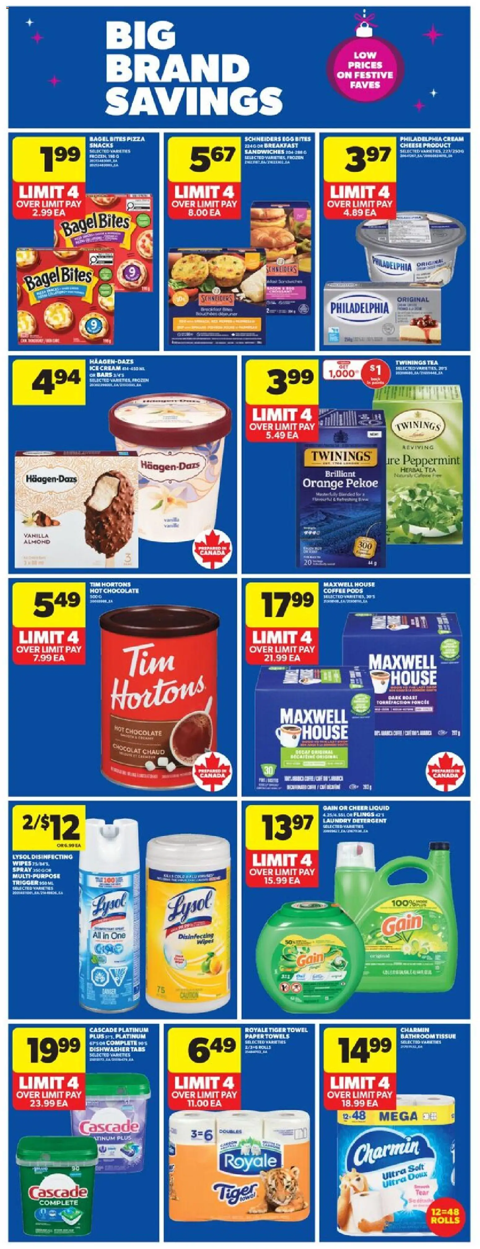 Real Canadian Superstore flyer valid from 13.11.2025 | Page: 17 | Products: Cream, Dishwasher, Chocolate, Pizza