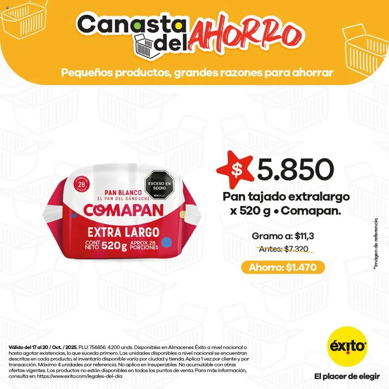 Éxito revista - valida desde el 17.10.2025 | Página: 12 | Productos: Pan