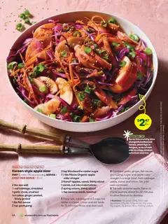 Preview of Woolworths Fresh Ideas magazine - valid from 01.04.2026 | Page: 64 | Products: Fish, Water, Salt, Cabbage
