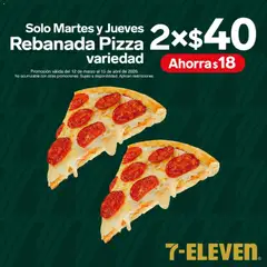 Vista previa de 7-Eleven folleto, nuevo folleto de la tienda, válido en México a partir del 12.03.2026 | Página: 3 | Productos: Pizza