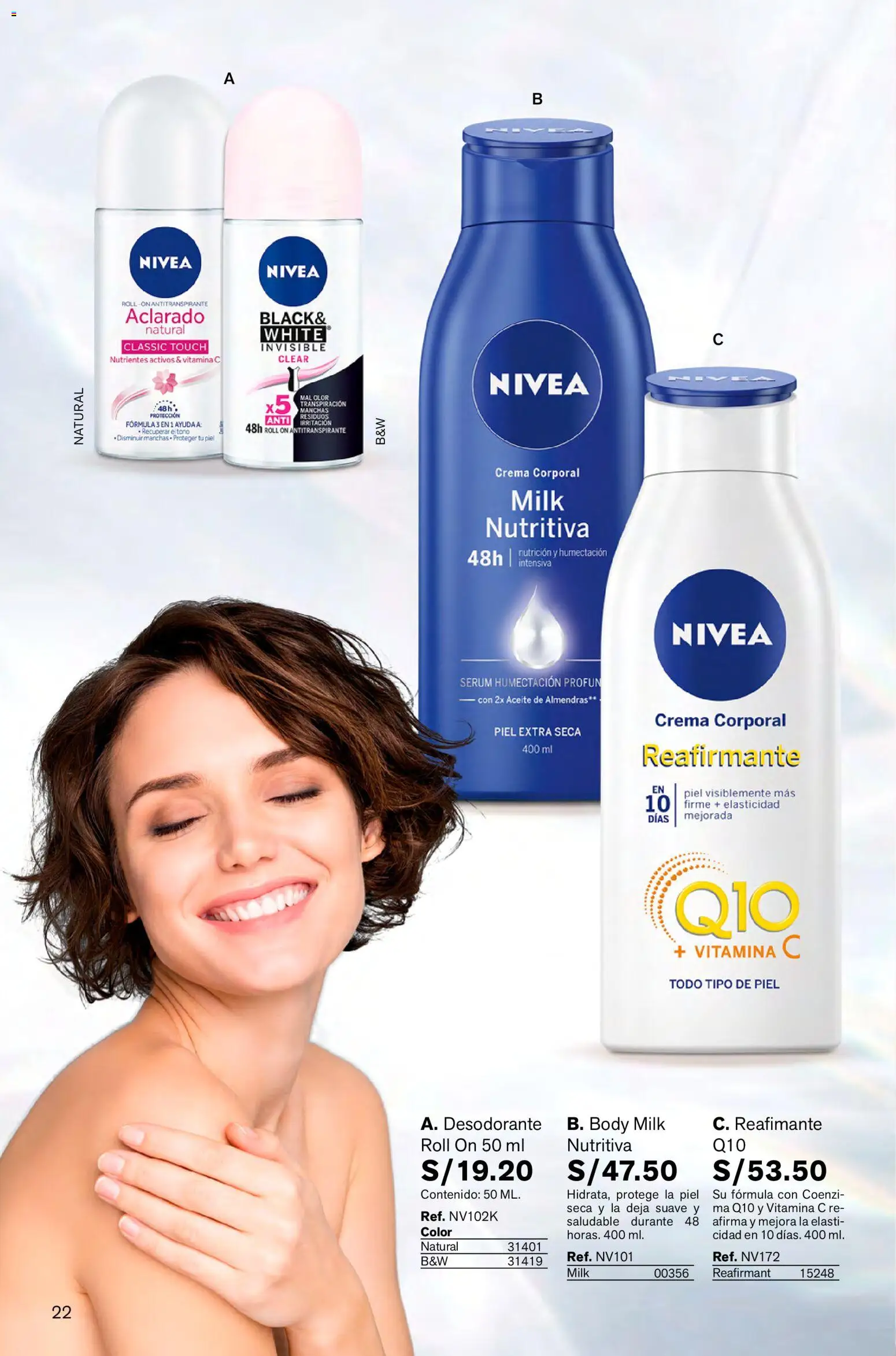 Catálogo Leonisa válido desde 23.10.2025 | Página: 22 | Productos: Desodorante, Antitranspirante, Aceite, Almendras