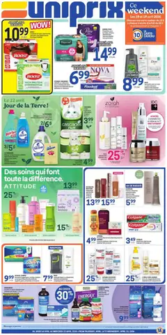 Preview of Uniprix weekly flyer / circulaire from shop Uniprix valid from 16.04.2026