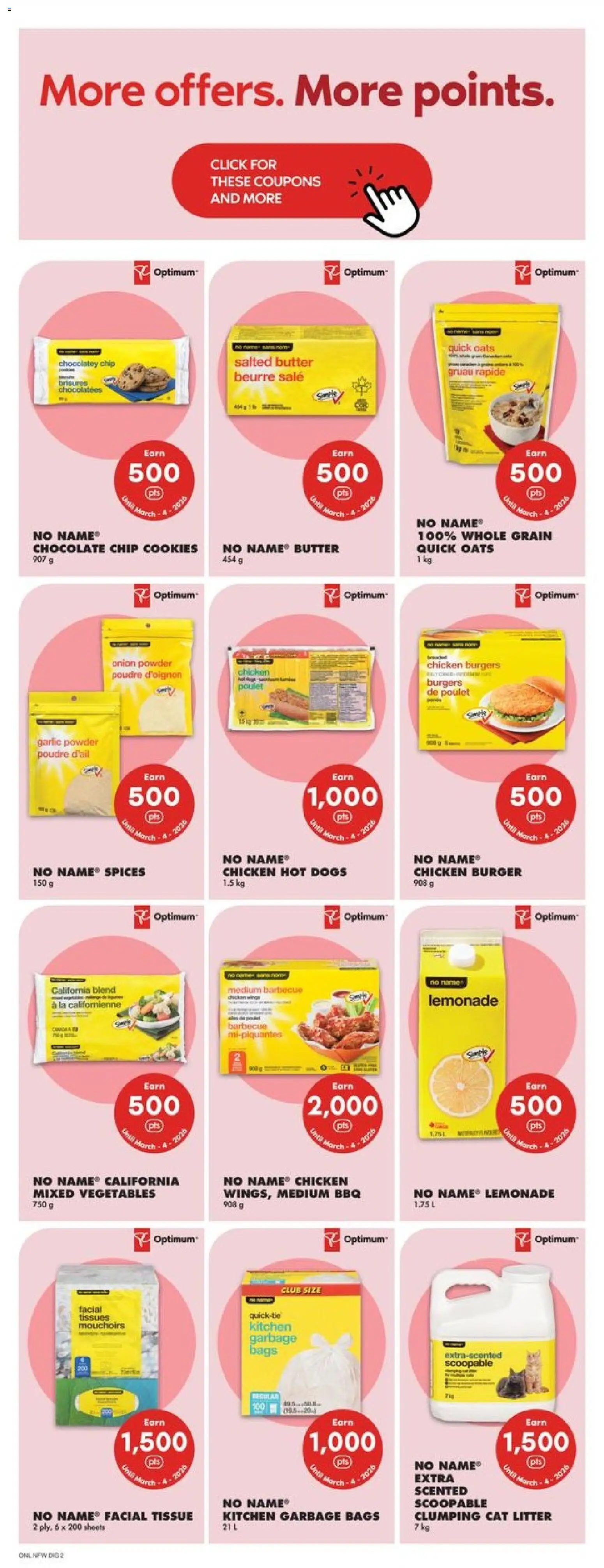No Frills flyer valid from 26.02.2026 | Page: 6 | Products: Cookies, Powder, Butter, Chocolate