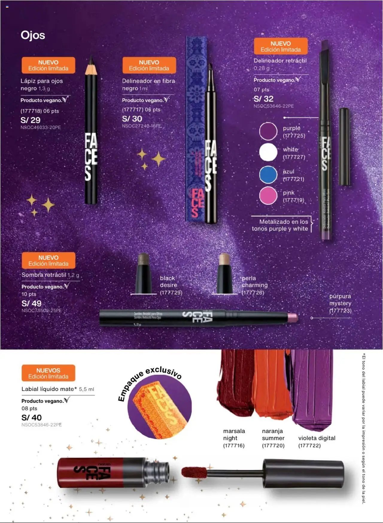 Catálogo Natura válido desde 03.10.2025 | Página: 106 | Productos: Delineador, Empaque