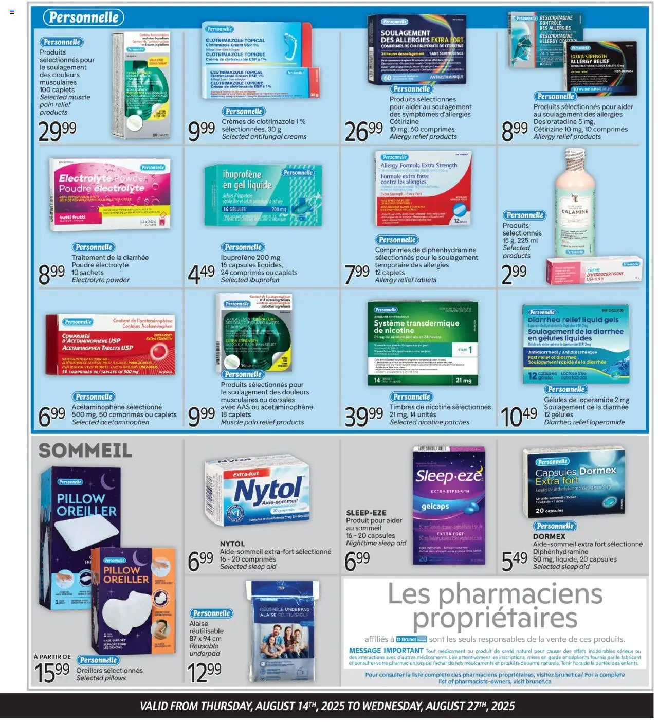 Brunet flyer valid from 14.08.2025 | Page: 3 | Products: Cream, Powder, Pillow
