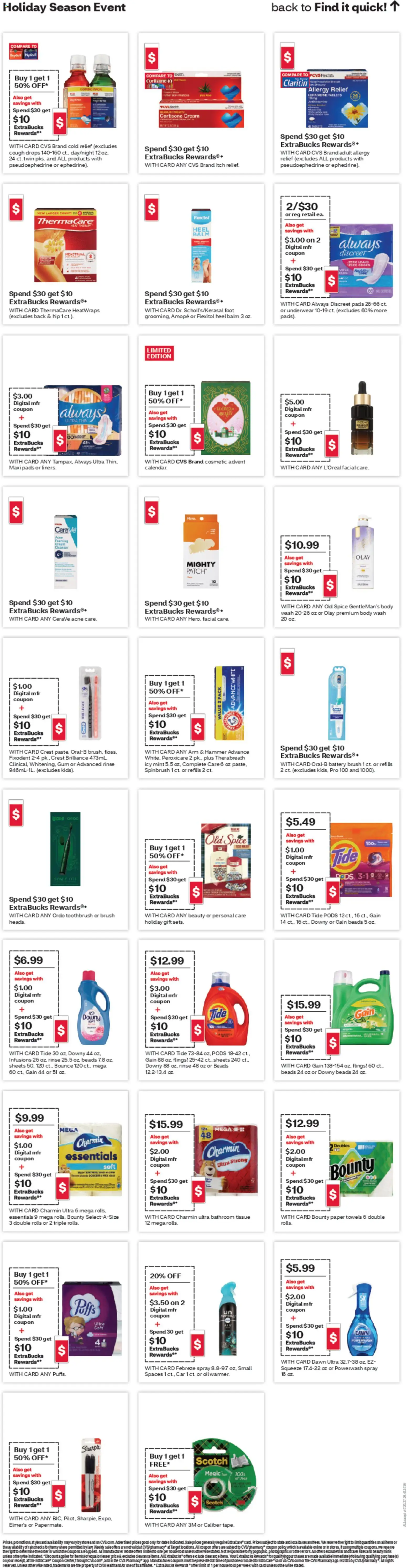 CVS Pharmacy Weekly Ad - WV - valid from 16.11.2025 | Page: 20 | Products: Hammer, Oil, Toothbrush, Underwear