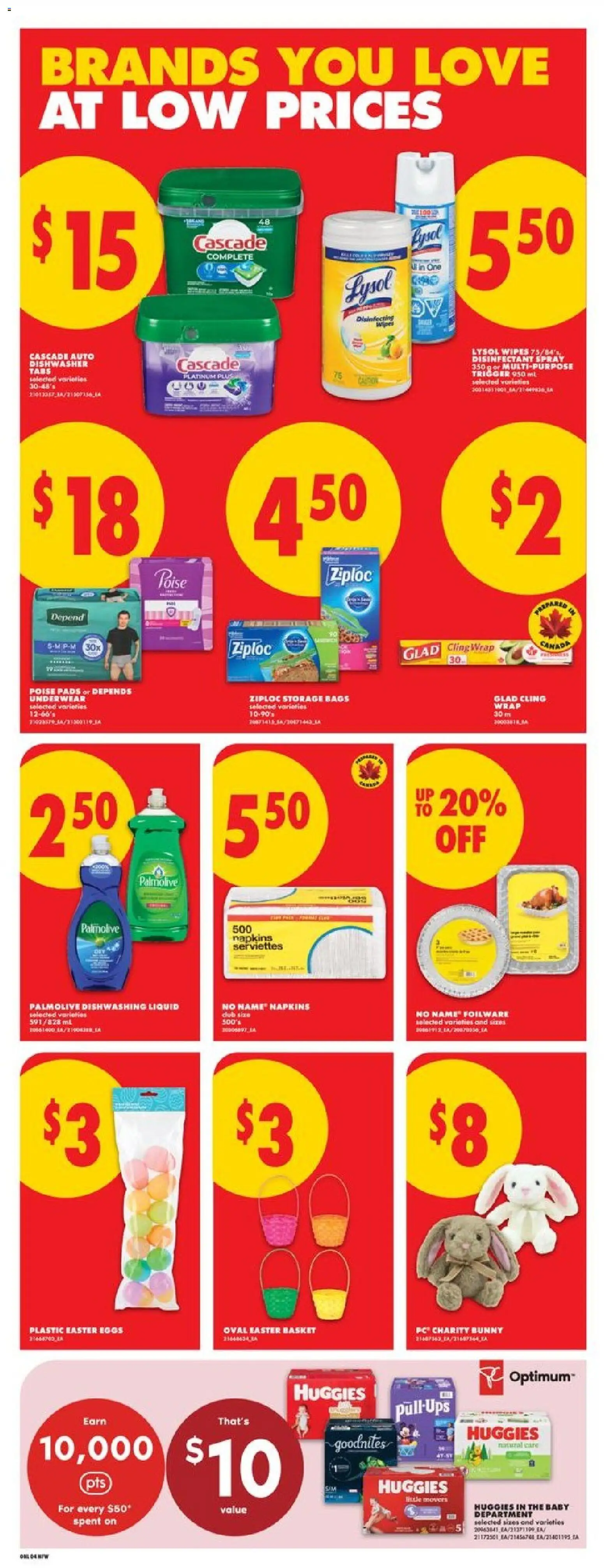 No Frills flyer valid from 26.03.2026 | Page: 8 | Products: PC, Dishwasher, Eggs, Underwear
