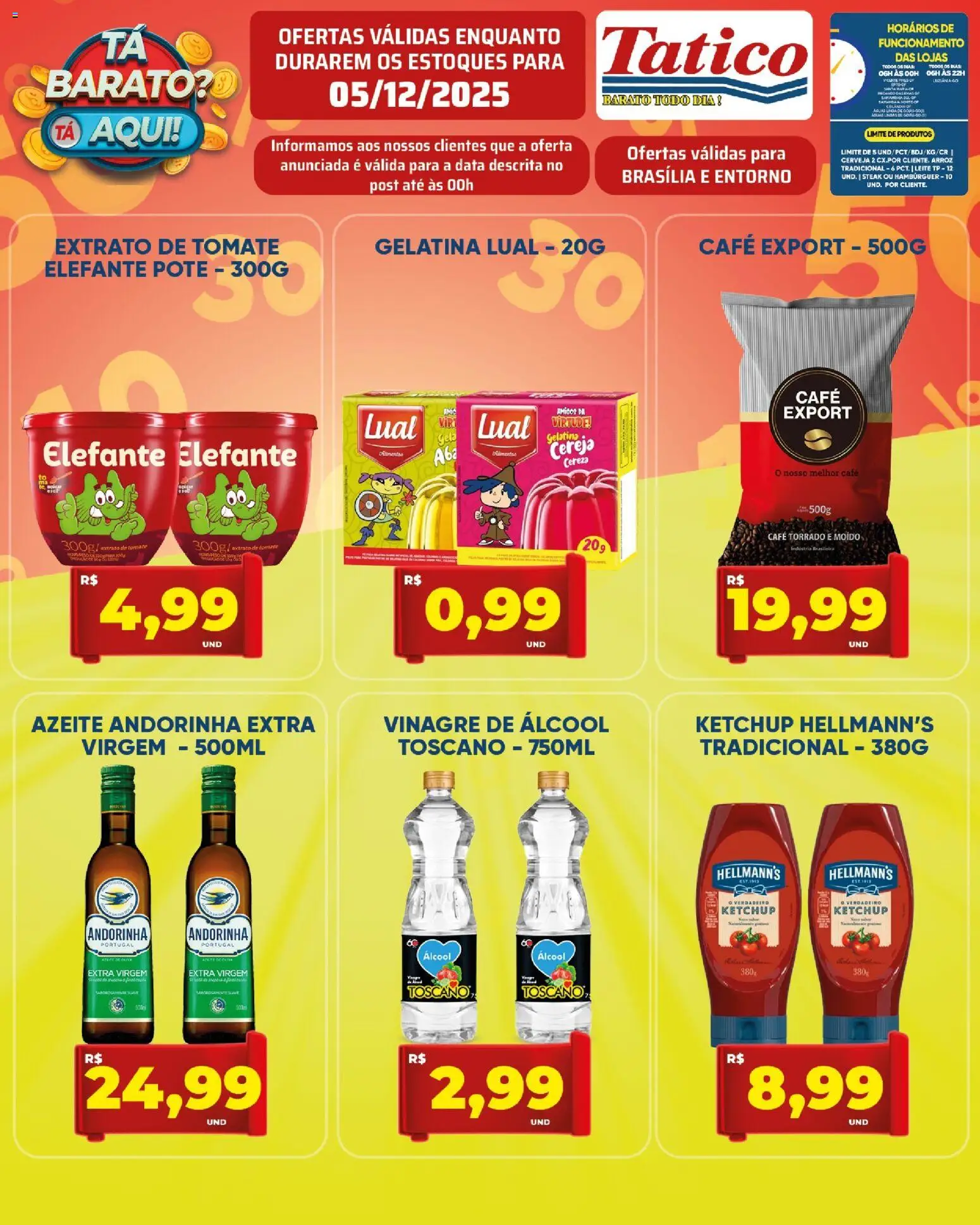 Tatico Folheto - válido de 05.12.2025 | Página: 4 | Produtos: Cereja, Vinagre, Cerveja, Gelatina