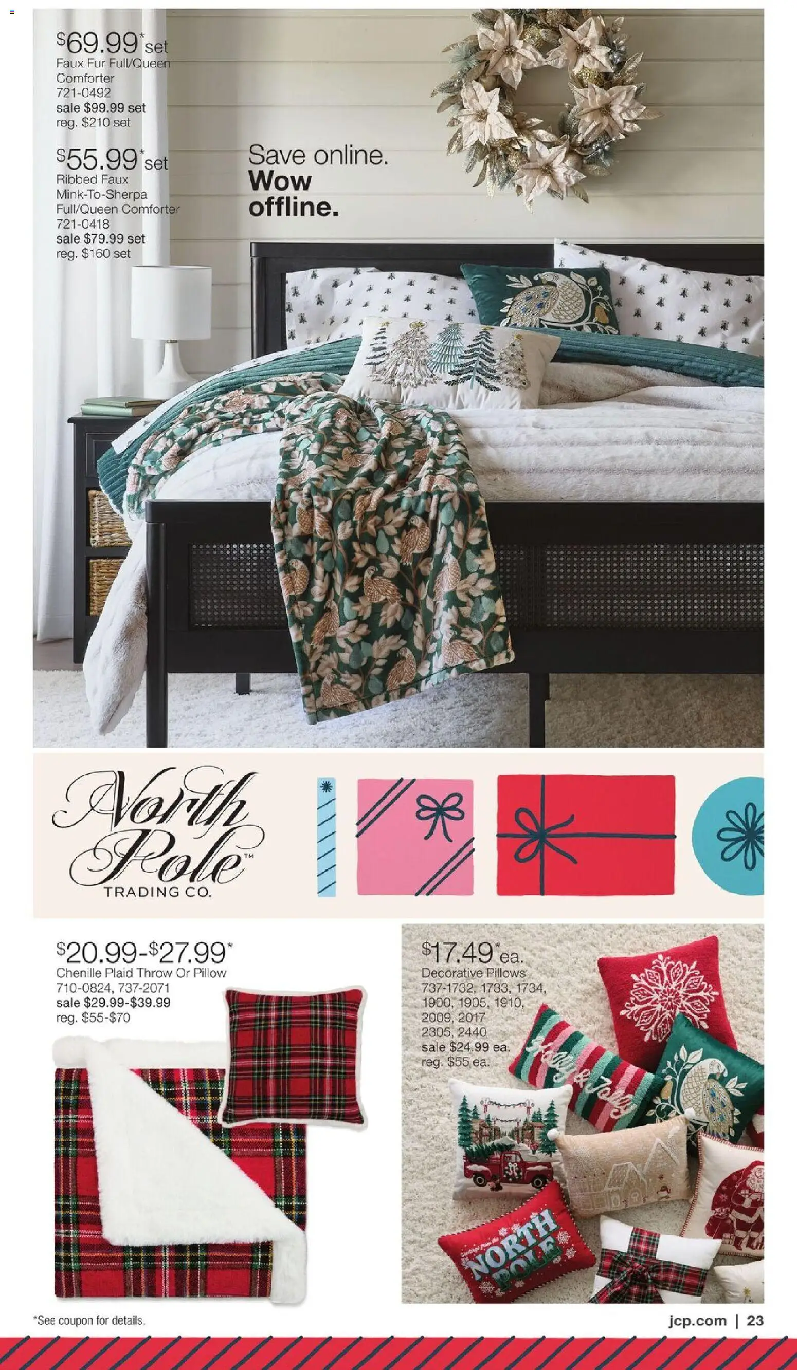 JCPenney Holiday Home Sale - valid from 03.12.2025 | Page: 22 | Products: Pillow, Comforter