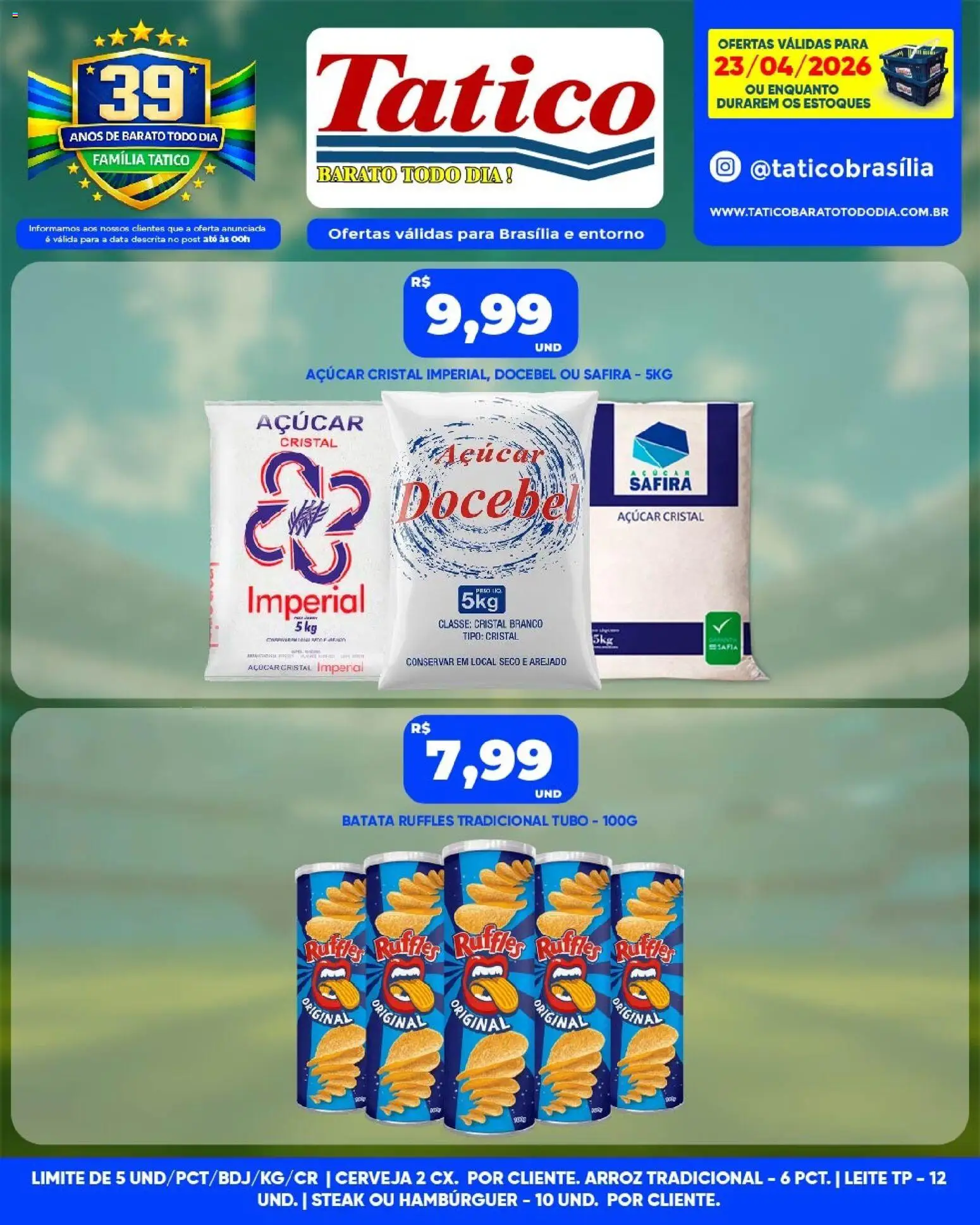 Tatico Folheto - válido de 24.04.2026 | Página: 35 | Produtos: Cerveja, Hambúrguer, Açúcar, Batata