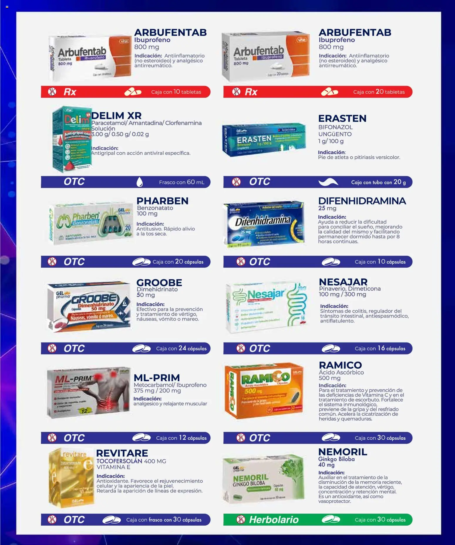 Nuevas ofertas de Soriana válidas en toda la República Mexicana desde el 01.01.2026. ¡Encuentra las mejores ofertas en Soriana - Folleto Farnacia Súper Nacional! | Página: 25 | Productos: Frasco, Analgésico, Antigripal, Caja