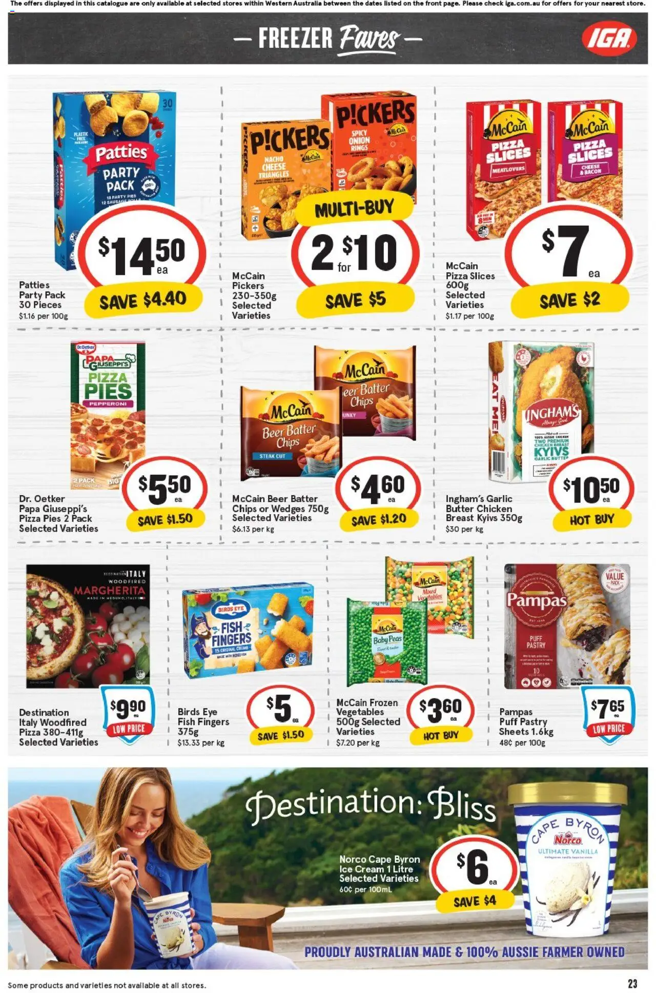 IGA catalogue - valid from 08.10.2025 | Page: 26 | Products: Bacon, Pizza, Chicken, Fish