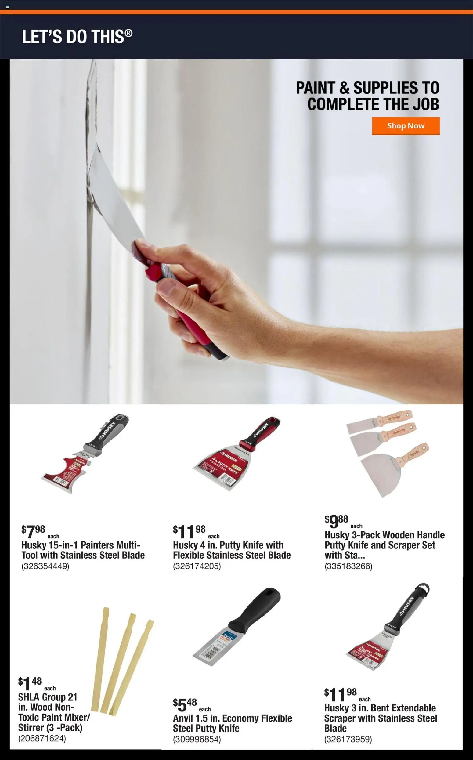 Home Depot Shop Pro Ad - NY - valid from 09.03.2026 | Page: 3 | Products: Chisel