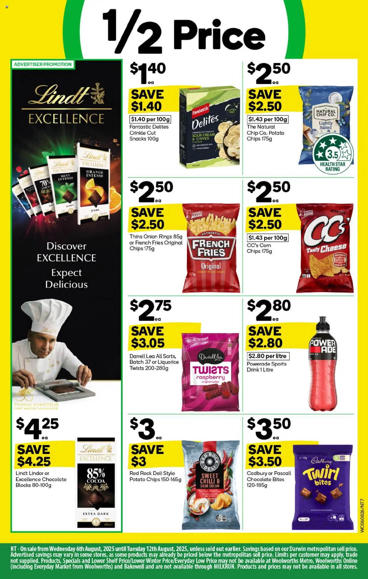 Woolworths catalogue - valid from 06.08.2025 | Page: 7 | Products: Cocoa, Cheese, Cream, Raspberry