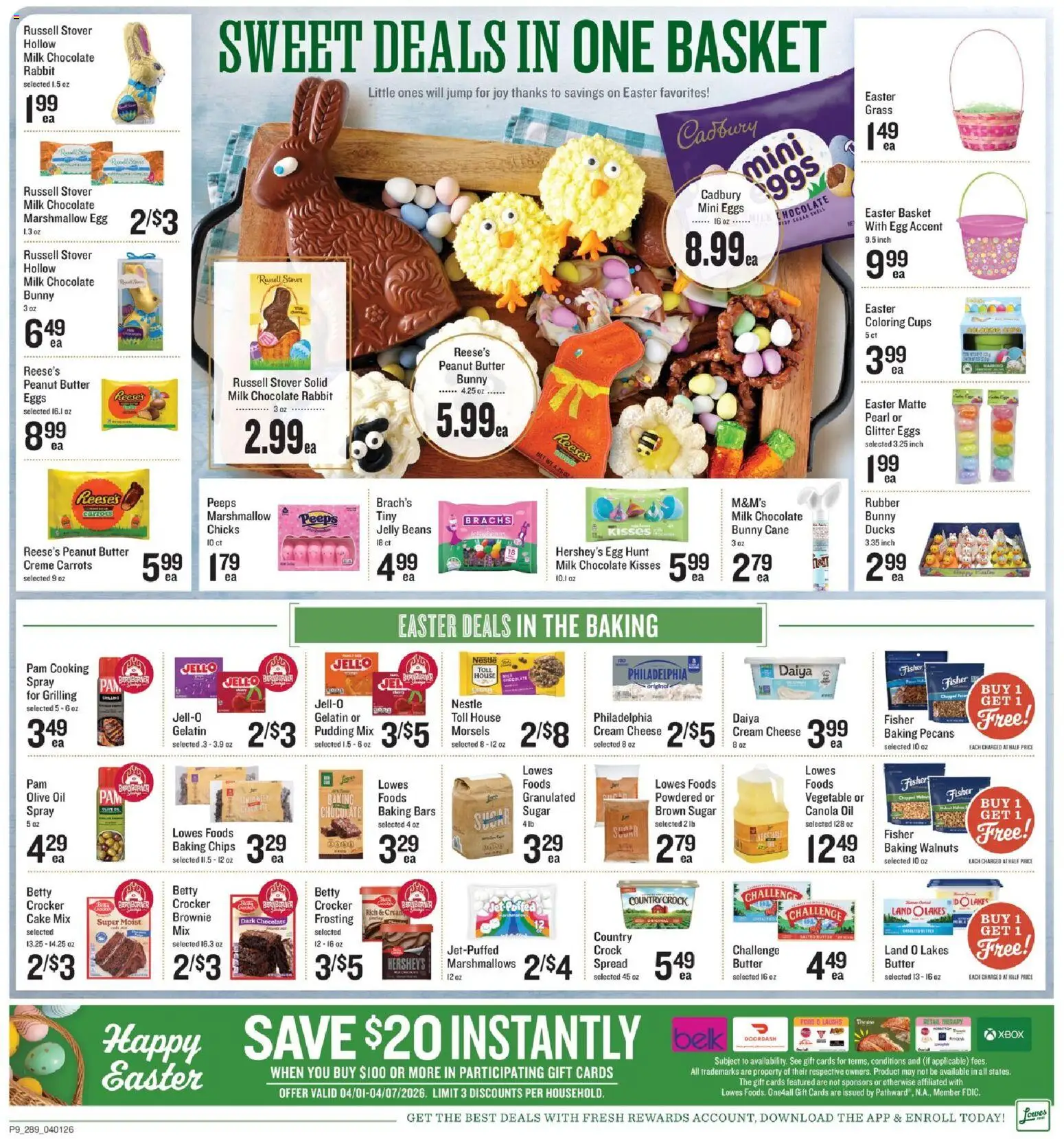 Lowes Foods Weekly Ad - GA - valid from 01.04.2026 | Page: 15 | Products: Milk, Cream, Sugar, Xbox