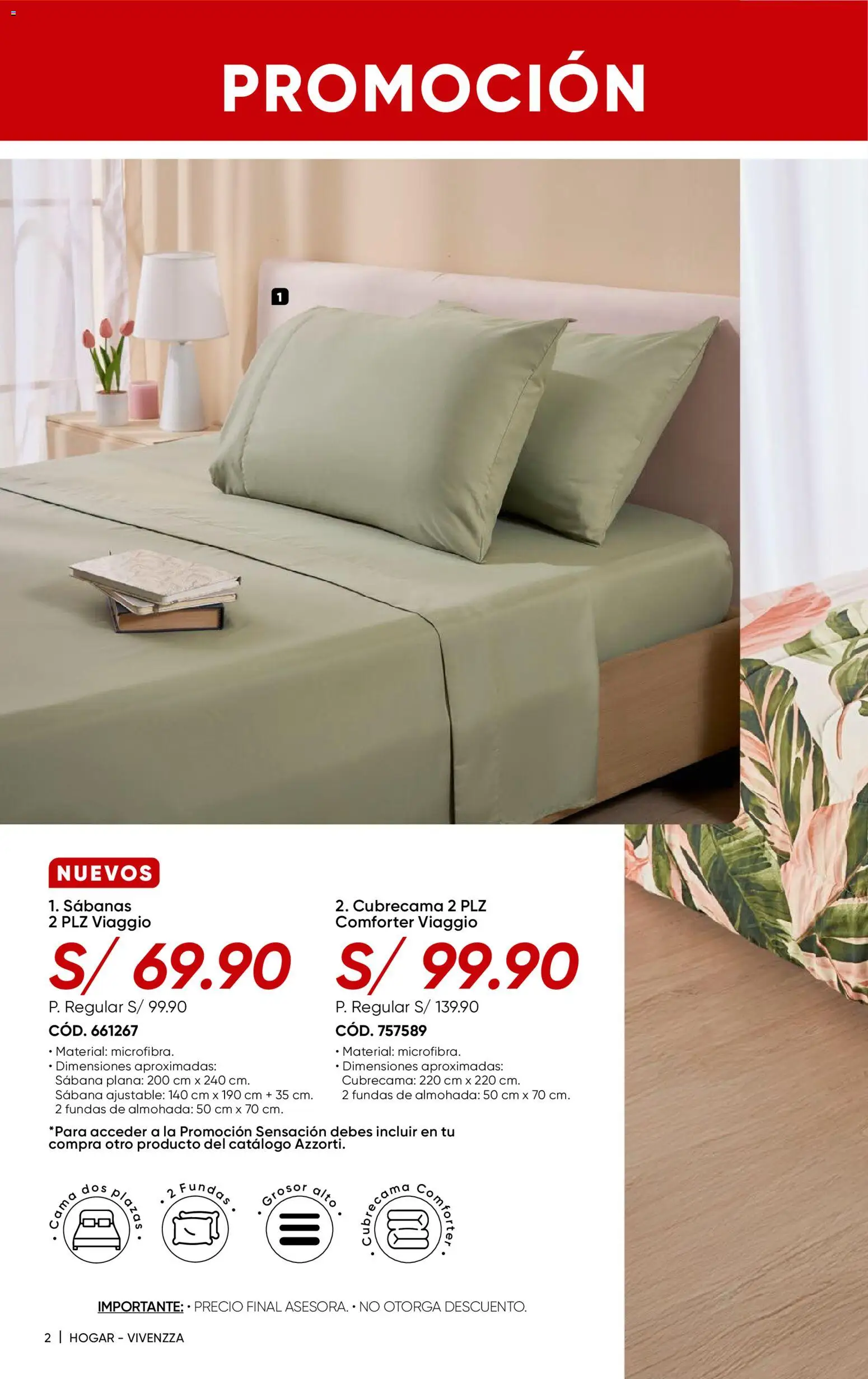 Catálogo Azzorti válido desde 24.11.2025 | Página: 4 | Productos: Cama, Almohada