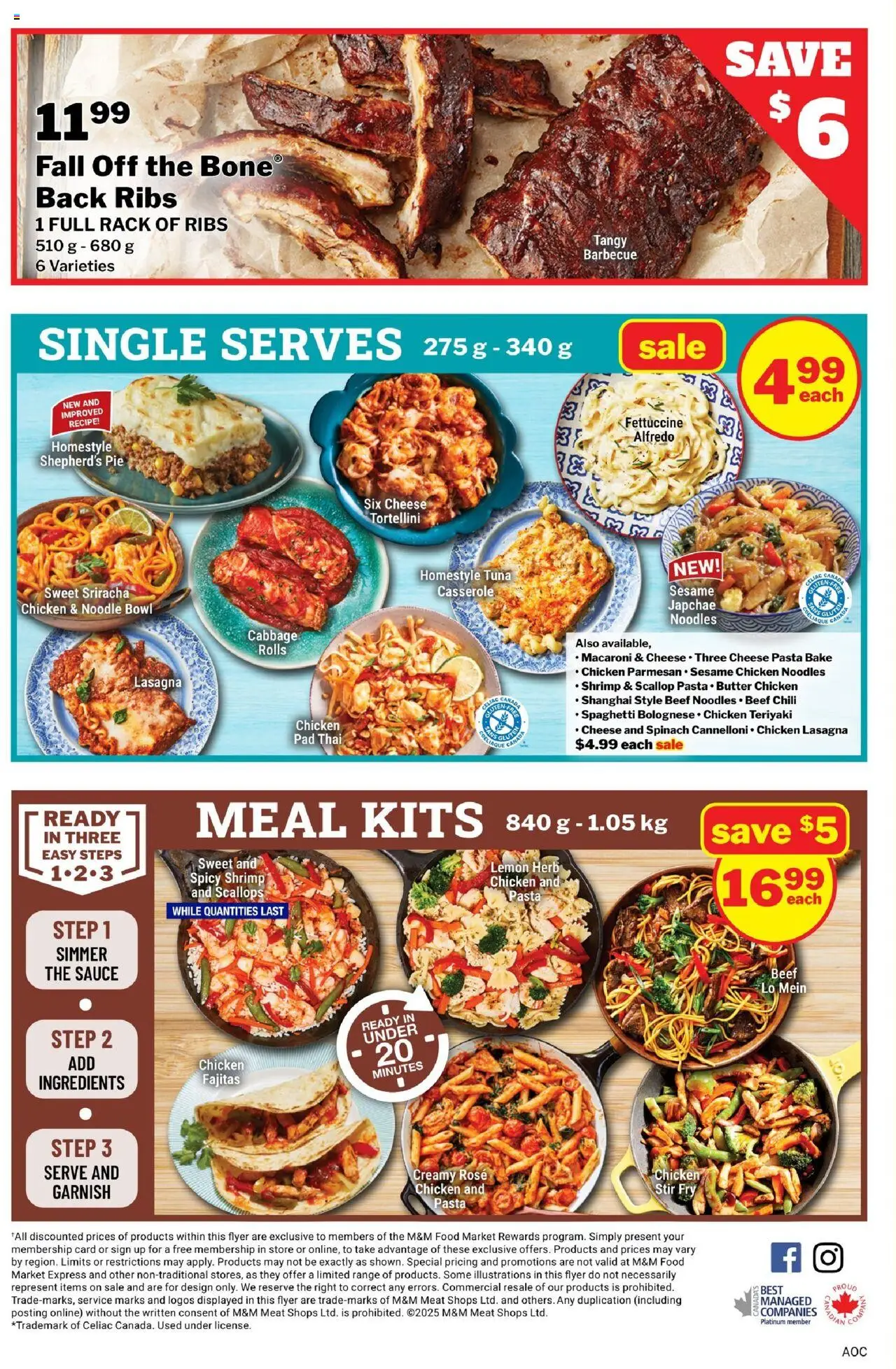 M&M Food Market flyer valid from 31.07.2025 | Page: 8 | Products: Noodles, Beef, Pasta, Cheese
