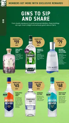 Preview of Dan Murphy's Catalogue NSW - valid from 06.11.2025 | Page: 22 | Products: Gin, Grapefruit, Salt, Lime