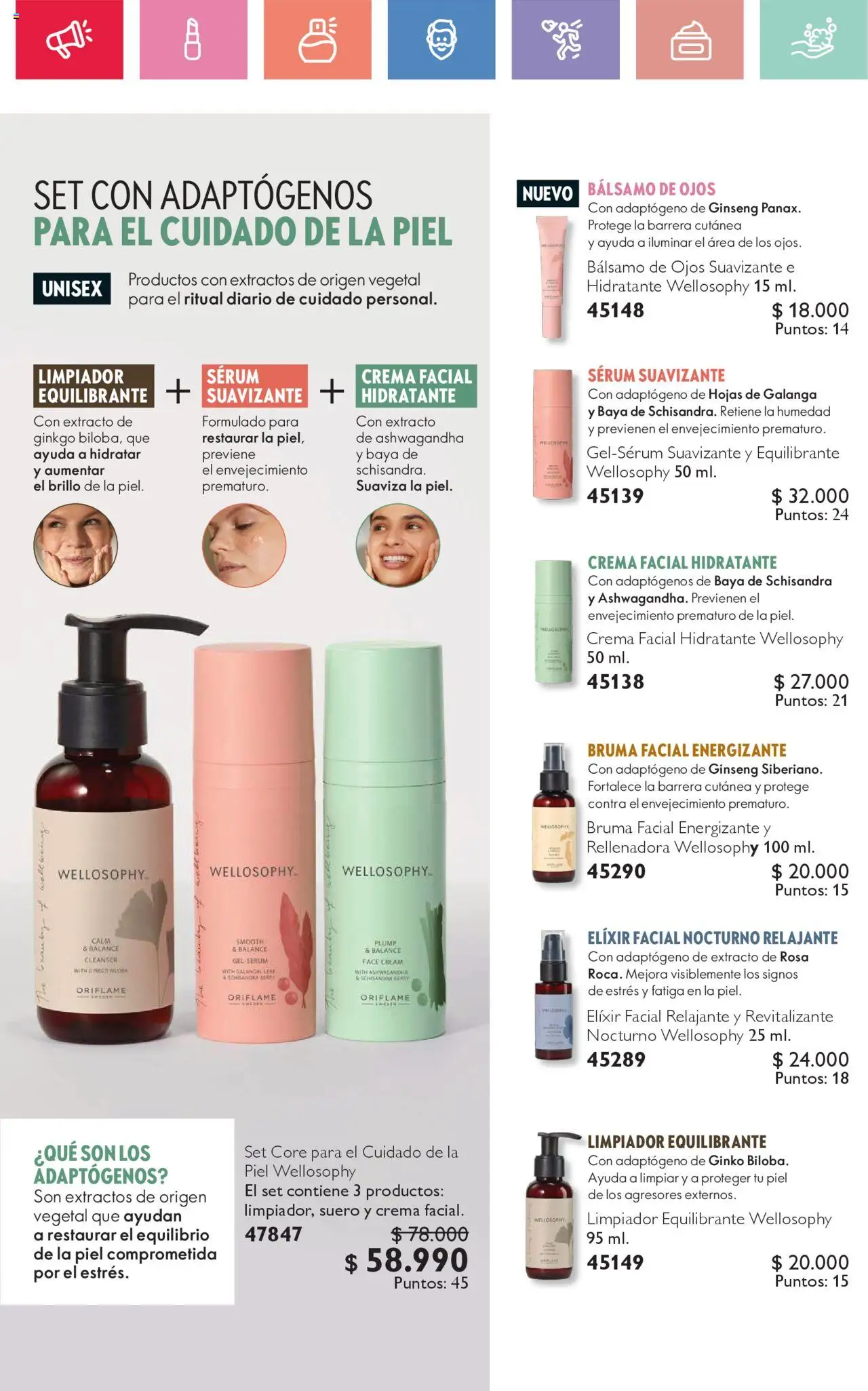 Oriflame catálogo │ válido desde el 21.06.2025 | Página: 106 | Productos: Bruma facial, Suavizante, Limpiador, Crema