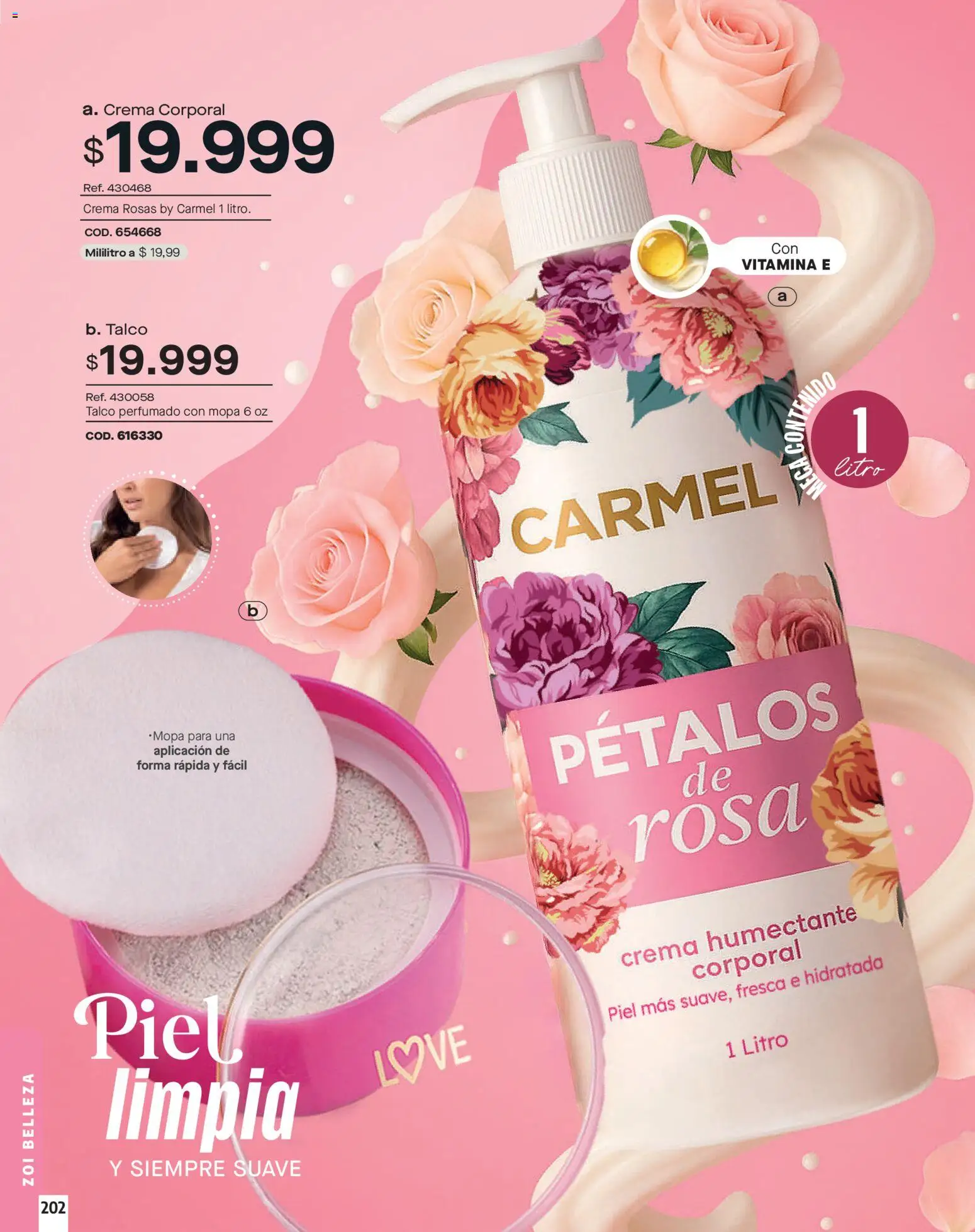 Carmel revista - valida desde el 01.03.2026 | Página: 202 | Productos: Crema