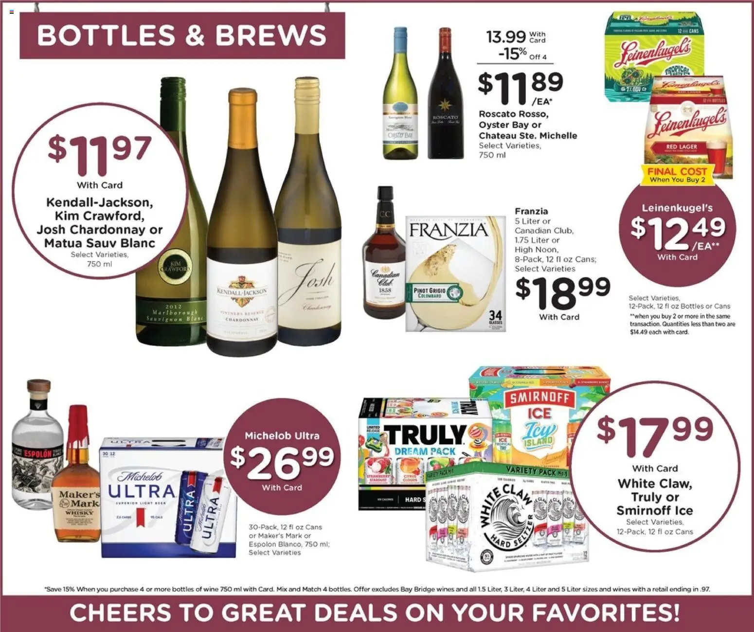 Pick ‘n Save Weekly Ad - valid from 25.02.2026 | Page: 12 | Products: Wine, Beer, Glasses