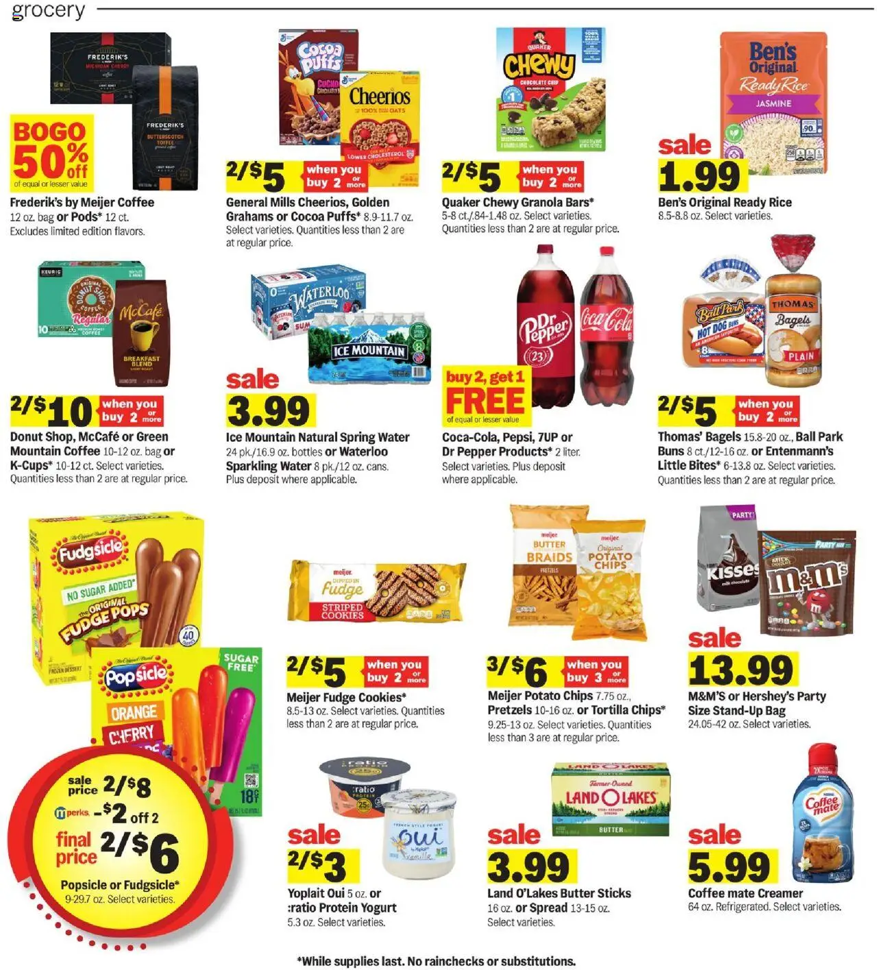 Meijer Weekly Ad - valid from 17.08.2025 | Page: 4 | Products: Milk, Butter, Coffee, Sugar