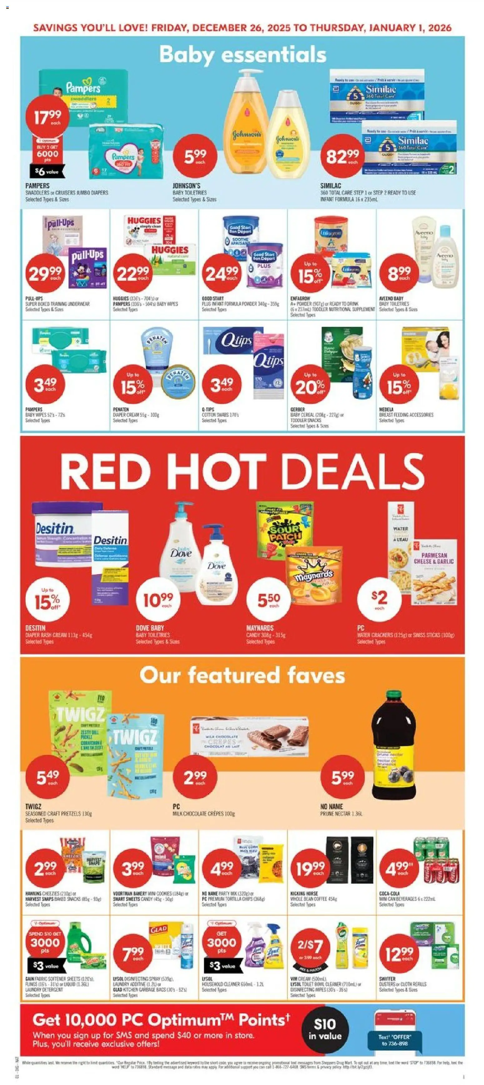Shoppers flyer valid from 26.12.2025 | Page: 7 | Products: Chips, Cream, Detergent, Cheese
