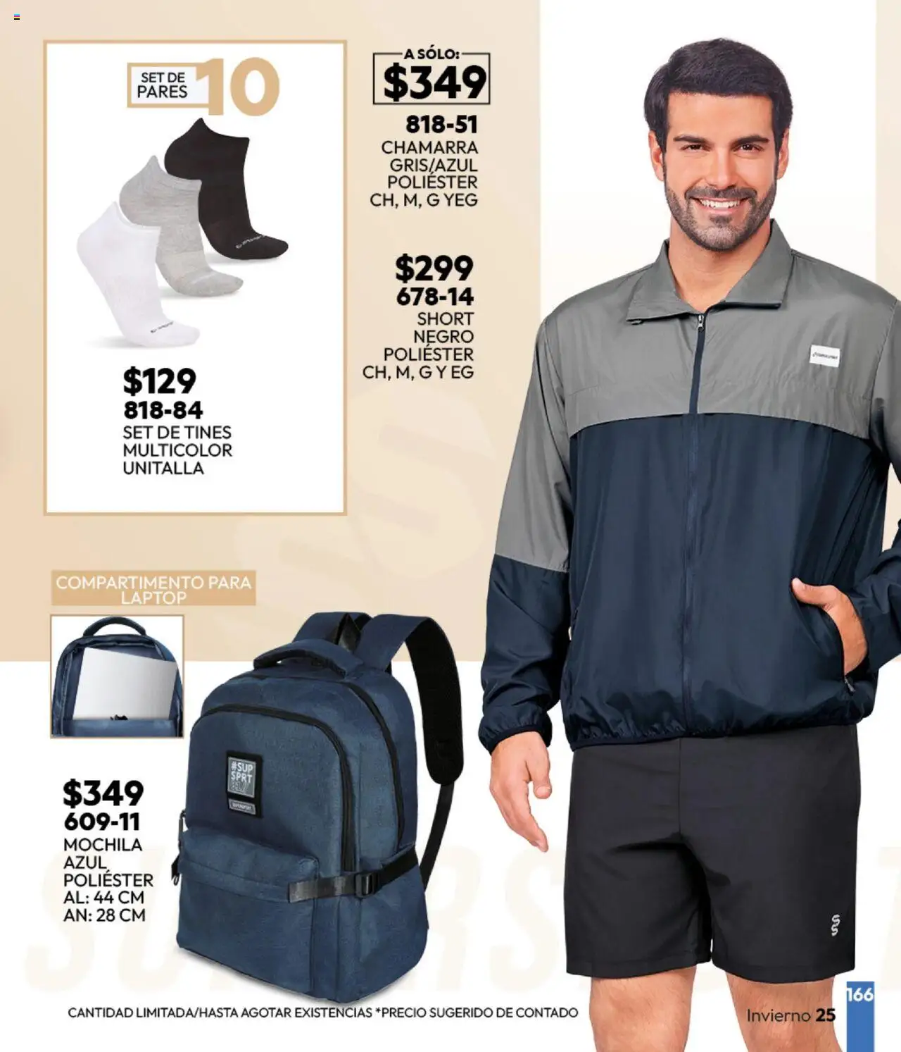 Nuevas ofertas de Cklass válidas en toda la República Mexicana desde el 16.09.2025. ¡Encuentra las mejores ofertas en Cklass - Catálogo Invierno Sportbrands! | Página: 167 | Productos: Chamarra, Mochila, Short