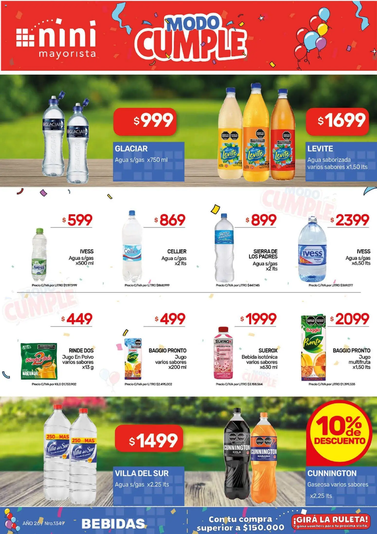 NINI Mayorista Ofertas │ válido desde el 02.03.2026 | Página: 13 | Productos: Polvo, Gaseosa, Jugo, Sierra