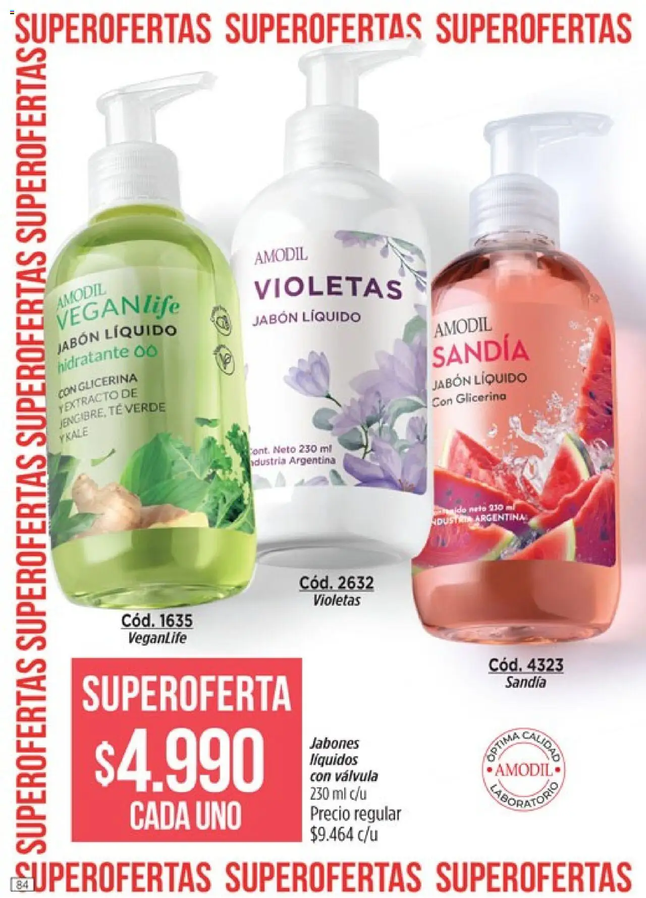 Catálogo Amodil Campaña 12 │ válido desde el 26.06.2025 | Página: 84 | Productos: Sandía, Jabón líquido, Jabón, Té