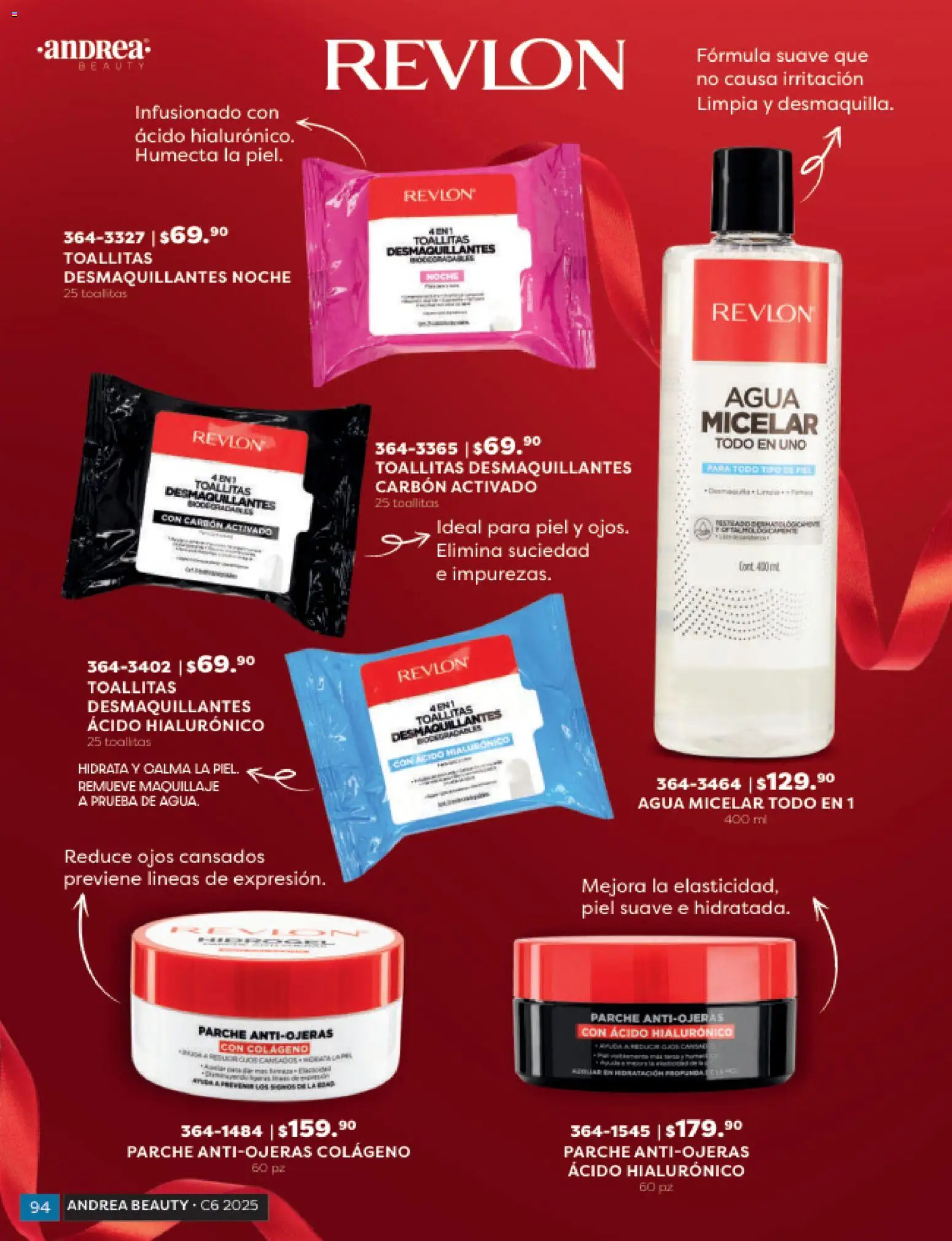 Nuevas ofertas de Andrea válidas en toda la República Mexicana desde el 31.10.2025. ¡Encuentra las mejores ofertas en Andrea catálogo Beauty! | Página: 94 | Productos: Toallitas desmaquillantes, Agua, Maquillaje, Agua micelar