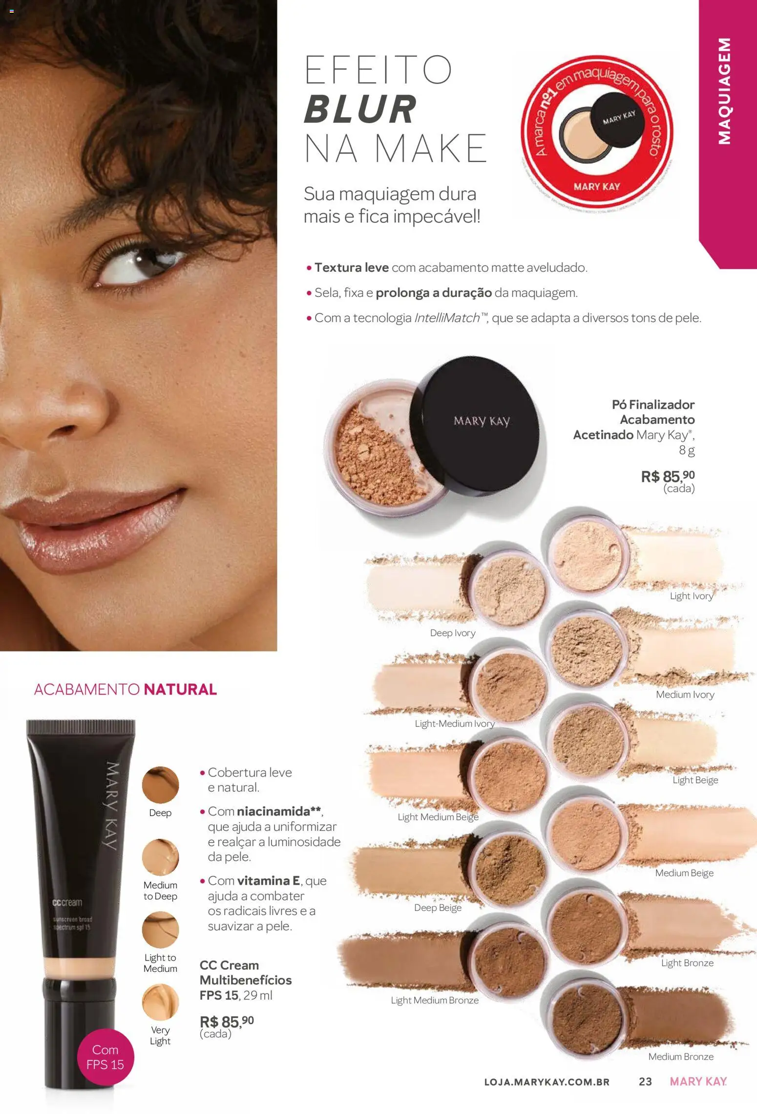 Mary Kay Folheto - válido de 01.11.2025 | Página: 23 | Produtos: Maquiagem, Pó