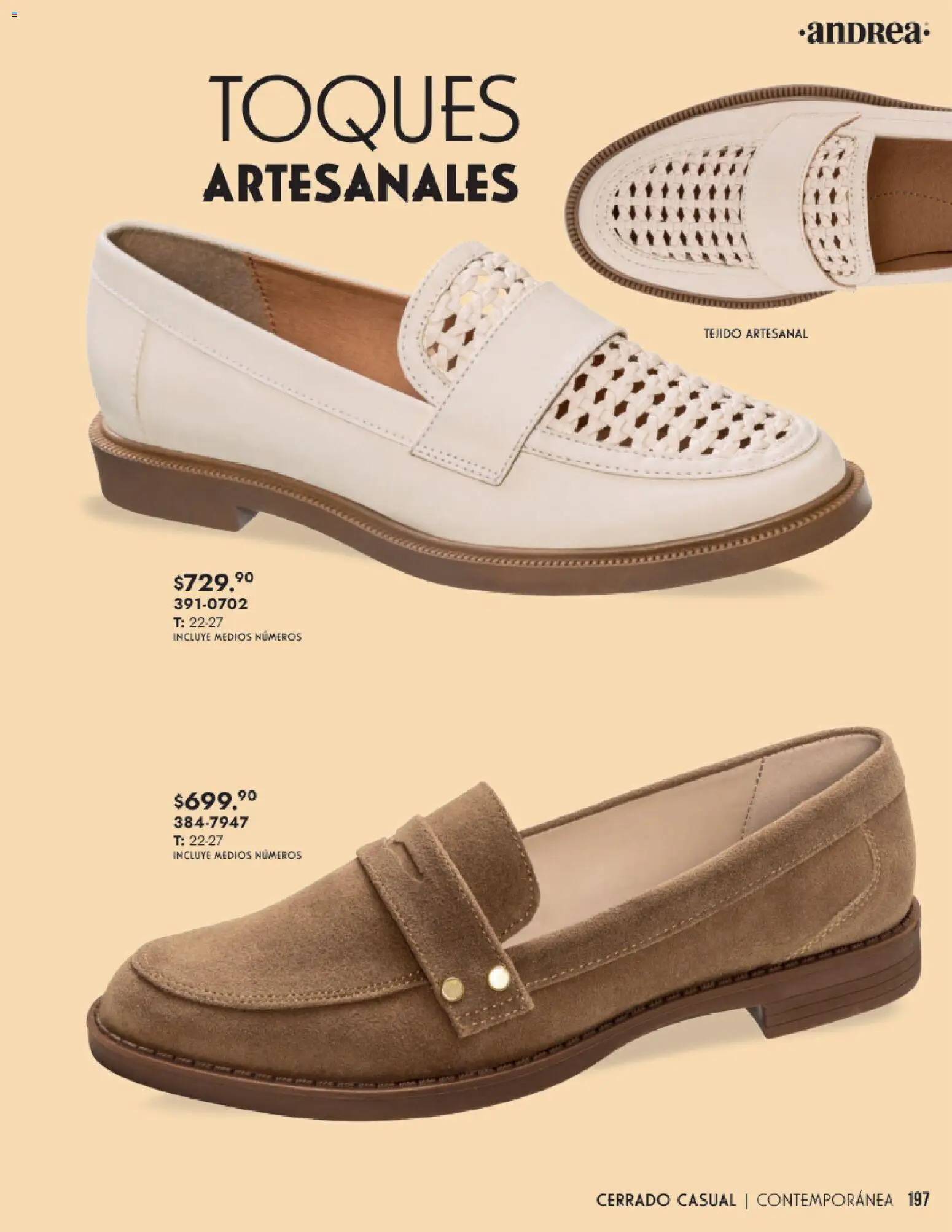 Nuevas ofertas de Andrea válidas en toda la República Mexicana desde el 25.01.2026. ¡Encuentra las mejores ofertas en Andrea catálogo Calzado Dama! | Página: 197