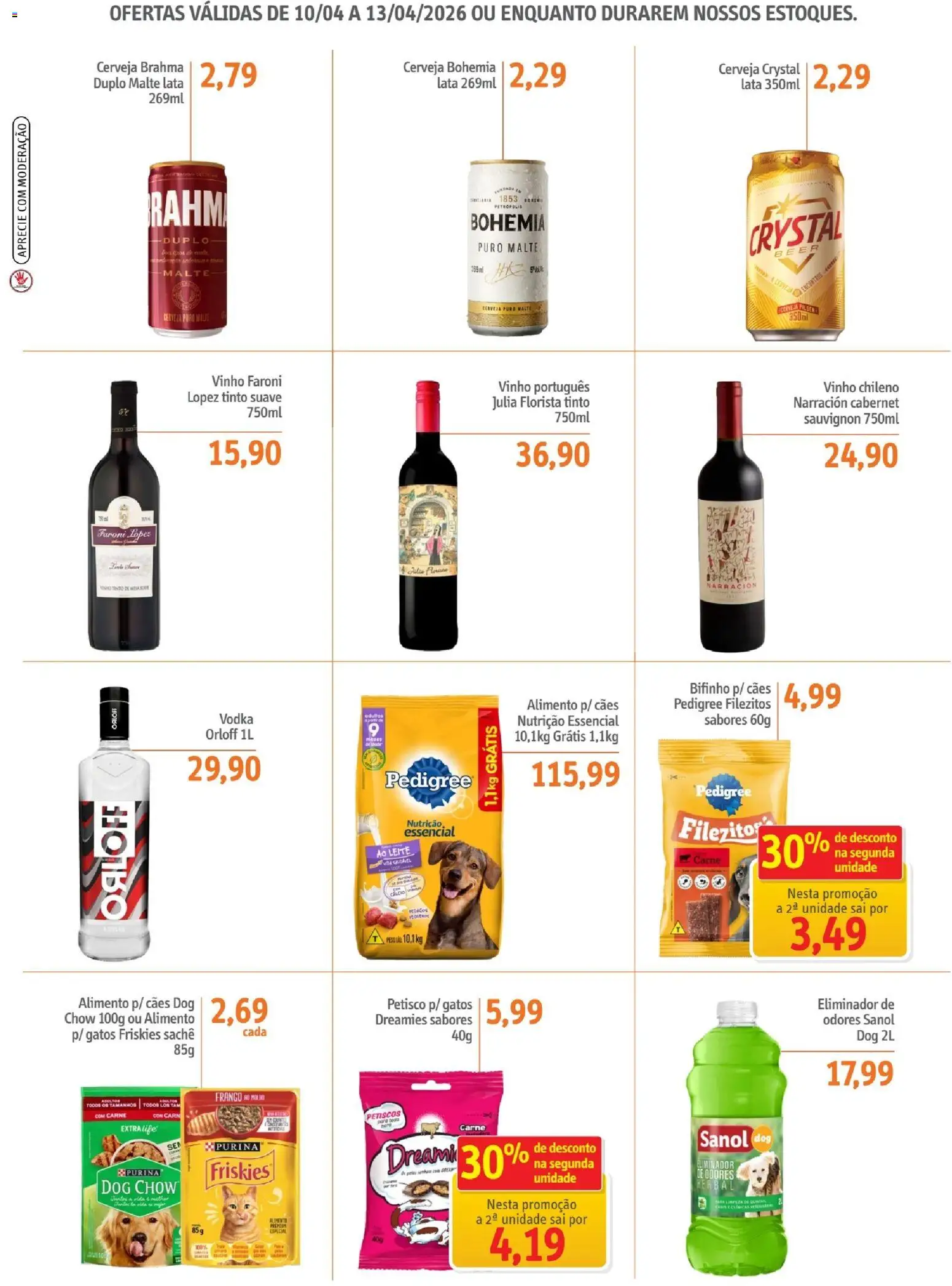 Sonda Folheto - válido de 10.04.2026 | Página: 3 | Produtos: Mesa, Vinho, Eliminador de odores, Frango