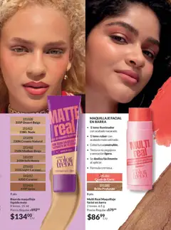 Vista previa de AVON campaña 3 2026, nuevo folleto de la tienda, válido en México a partir del 30.01.2026 | Página: 43 | Productos: Iluminador, Brillo, Té, Rubor