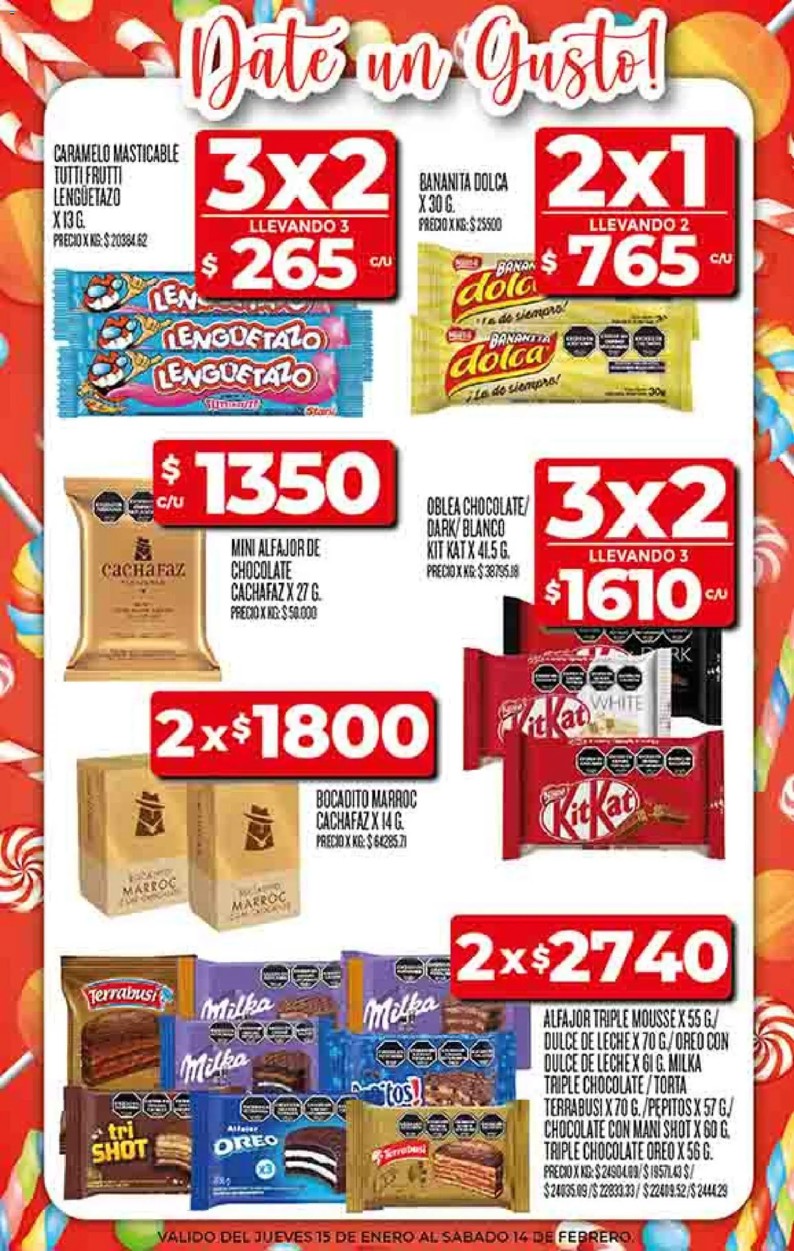 Supermercado DIA Ofertas │ válido desde el 14.01.2026 | Página: 16 | Productos: Mani, Mousse, Torta, Alfajor