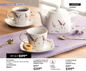 Vista previa de B. Tetera lavanda Cerámica., (209292) 35 pts, nuevo folleto de la tienda, válido en México a partir del 09.10.2025 | Página: 12