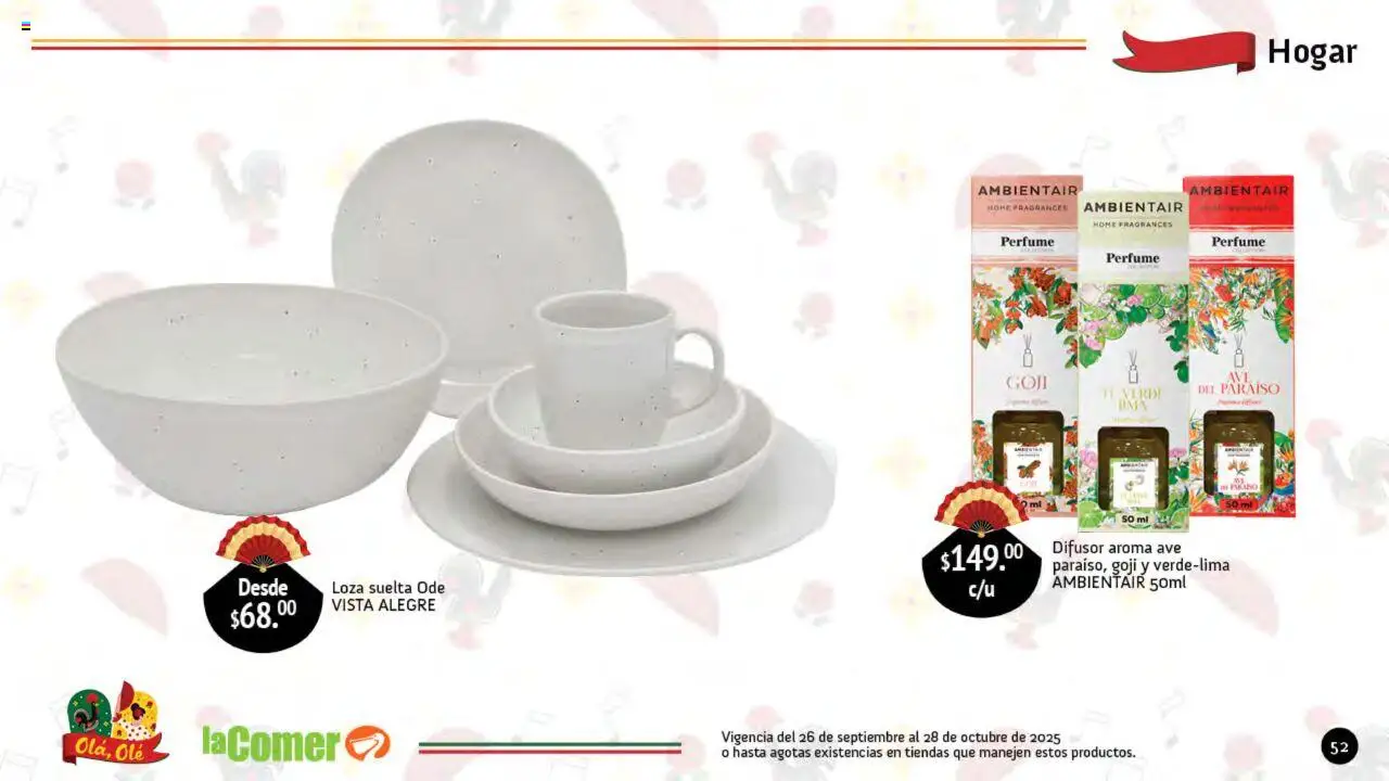 Nuevas ofertas de La Comer válidas en toda la República Mexicana desde el 26.09.2025. ¡Encuentra las mejores ofertas en La Comer folleto Olá, Olé! | Página: 52 | Productos: Perfume