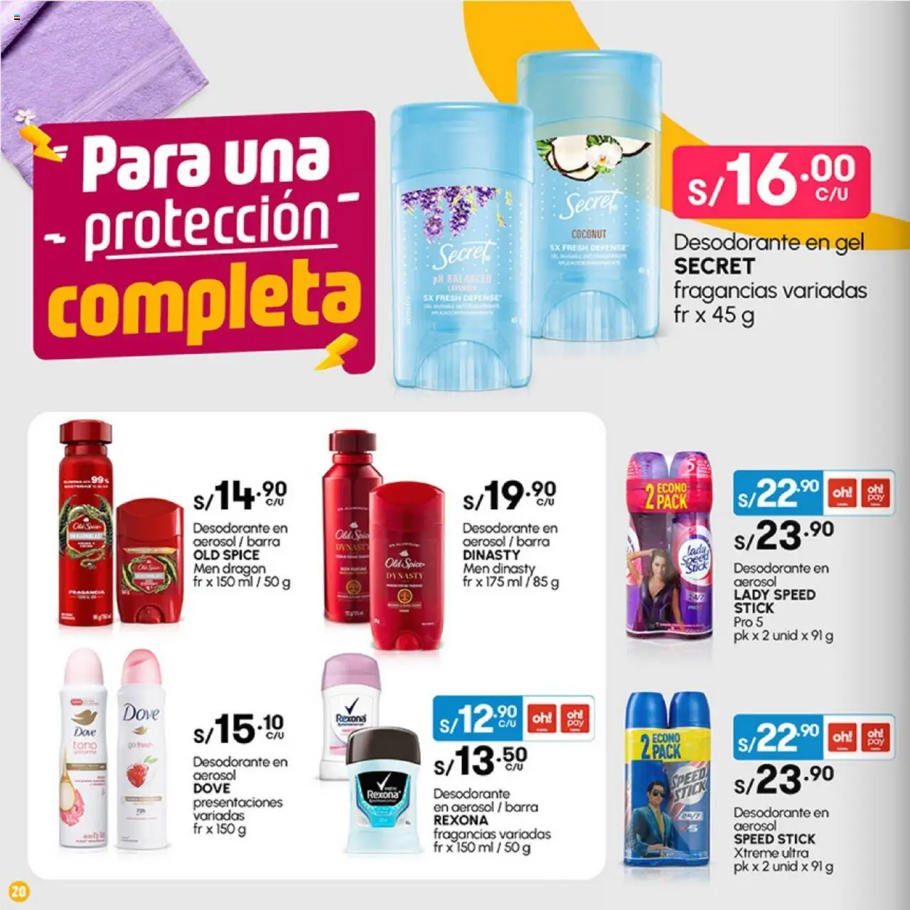 Catálogo Plaza Vea válido desde 02.06.2025 | Página: 20 | Productos: Desodorante