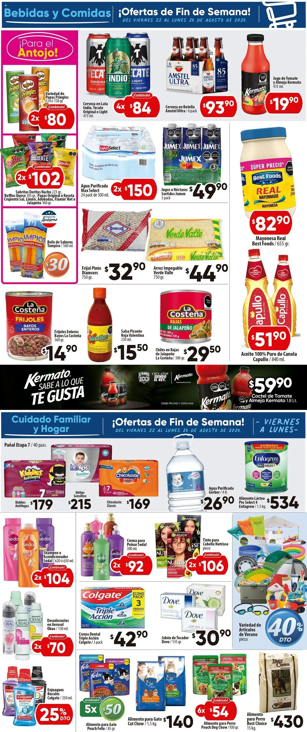 Nuevas ofertas de Calimax válidas en toda la República Mexicana desde el 22.08.2025. ¡Encuentra las mejores ofertas en Calimax - Folleto Rosarito! | Página: 7 | Productos: Queso, Aceite, Pañales, Té
