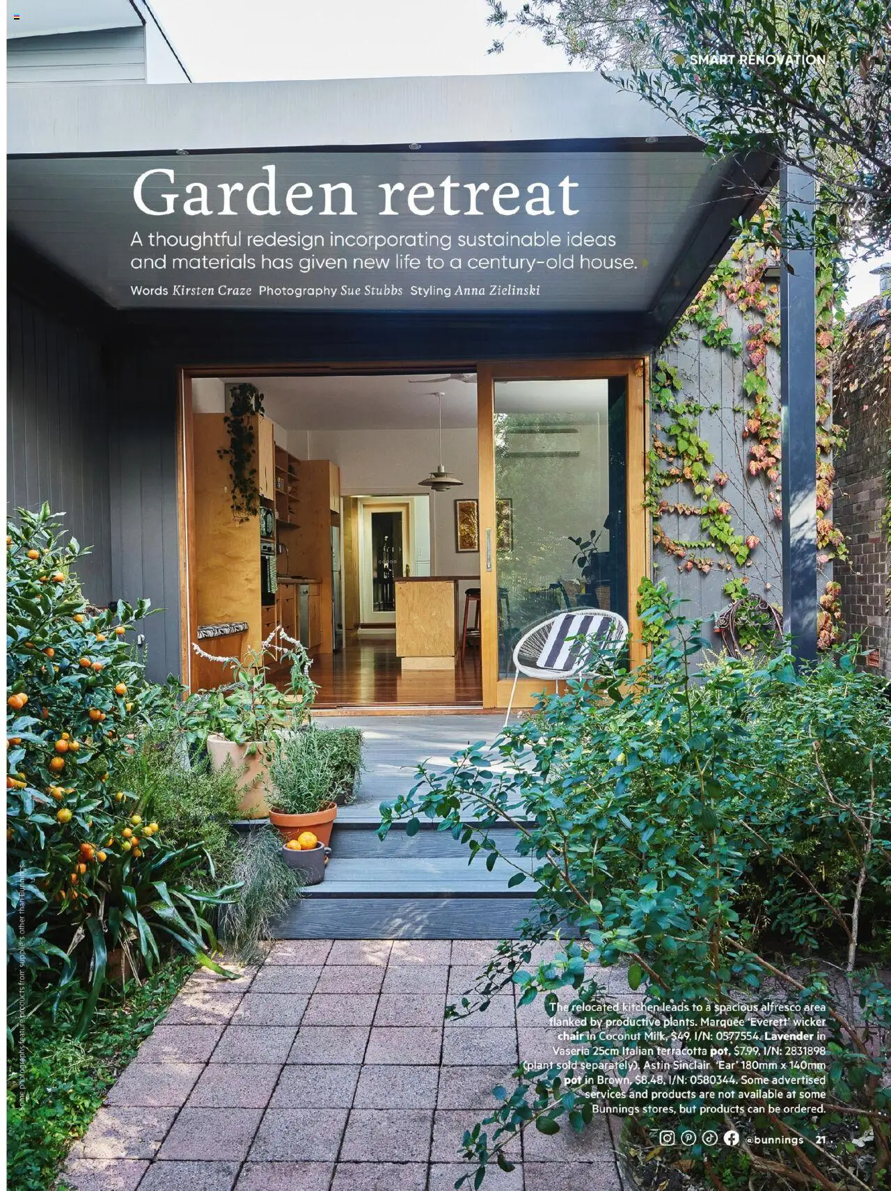 Bunnings Warehouse catalogue - valid from 01.08.2025 | Page: 21 | Products: Chair, Pot, Plant, Sustainable