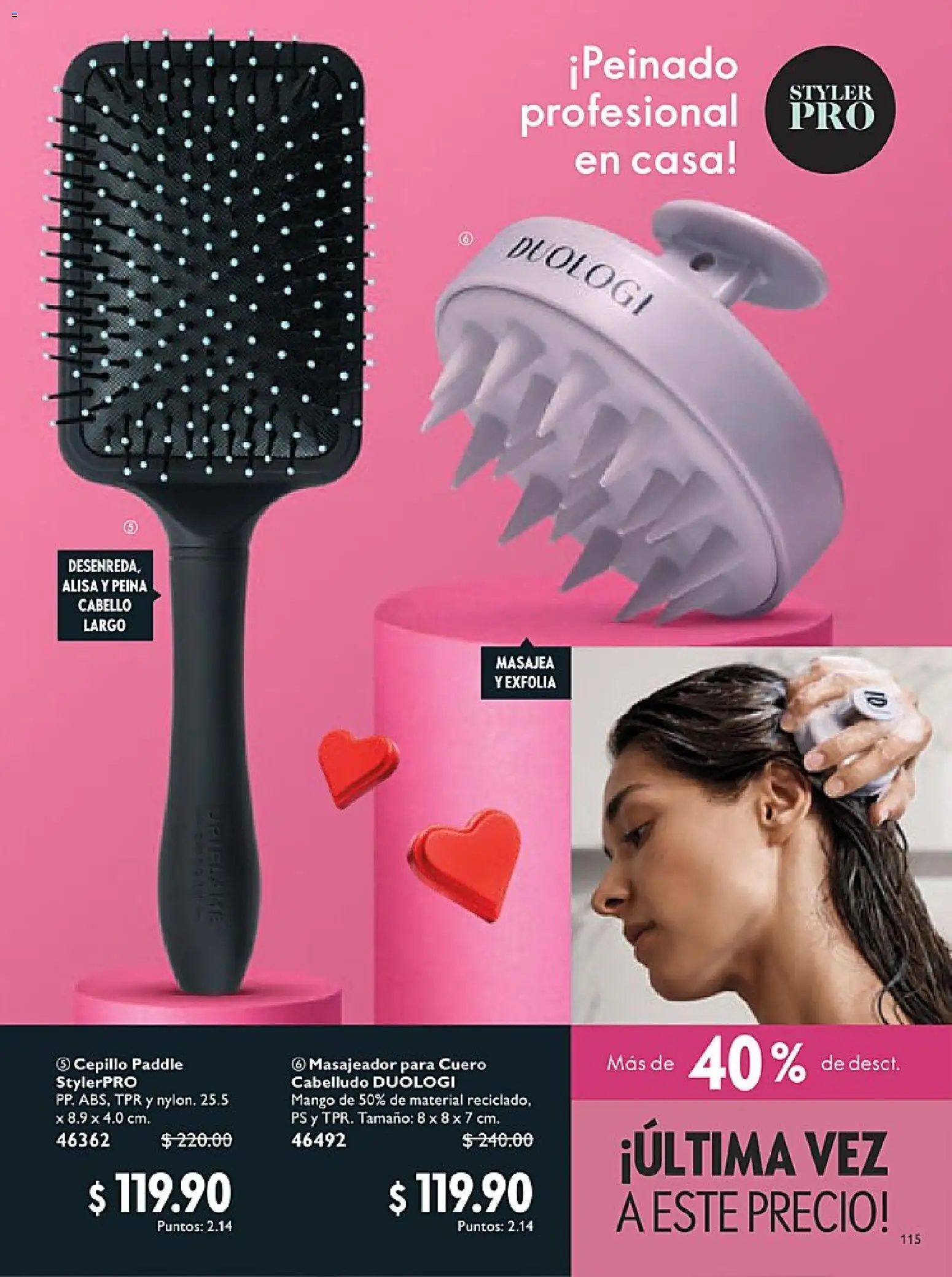 Nuevas ofertas de Oriflame válidas en toda la República Mexicana desde el 24.01.2026. ¡Encuentra las mejores ofertas en Oriflame campaña 2 2026! | Página: 115 | Productos: Cepillo, Mango