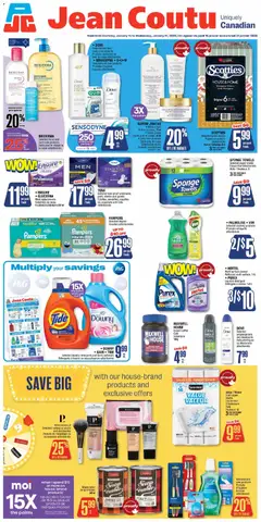 Preview of Jean Coutu weekly flyer from shop Jean Coutu valid from 15.01.2026