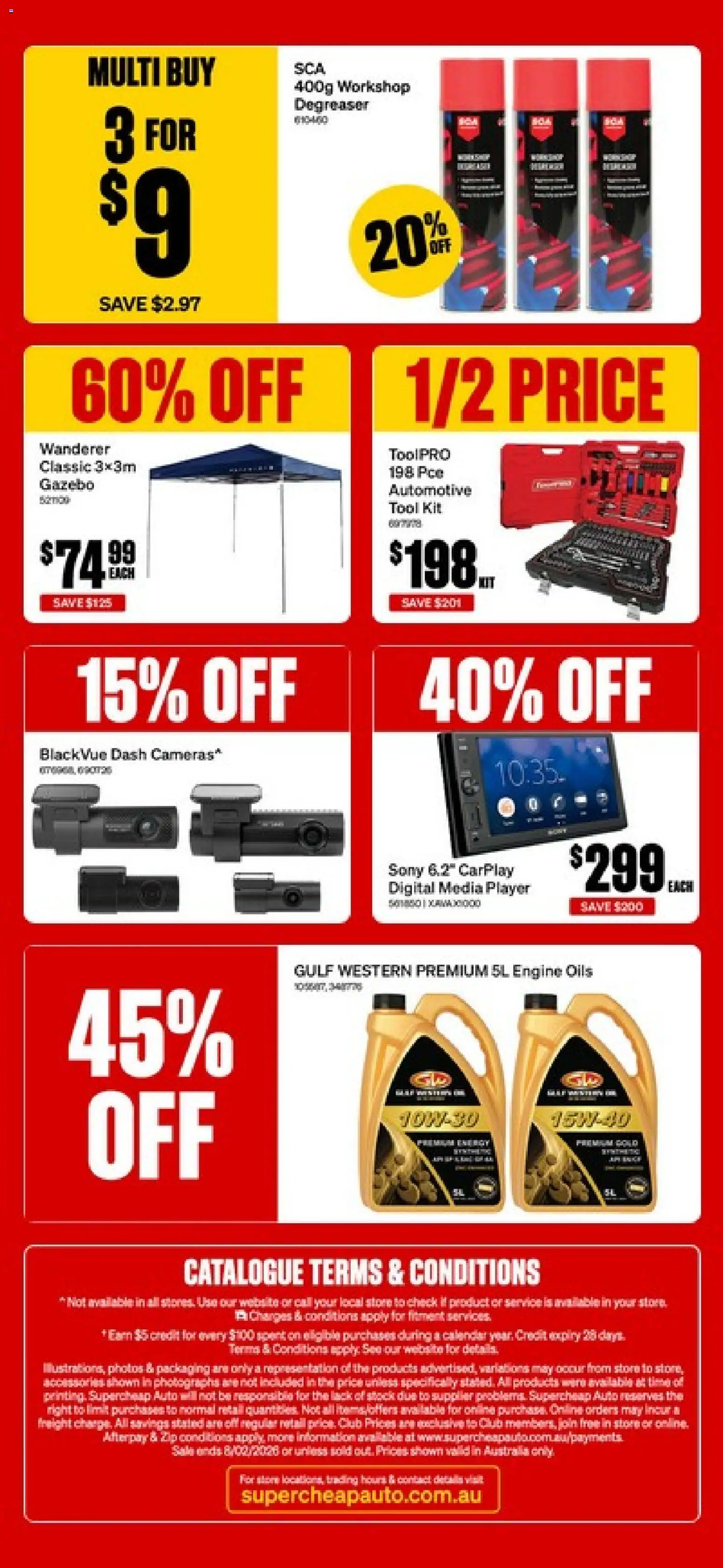 Supercheap Auto catalogue - valid from 21.01.2026 | Page: 26 | Products: Gazebo, Digital, Player