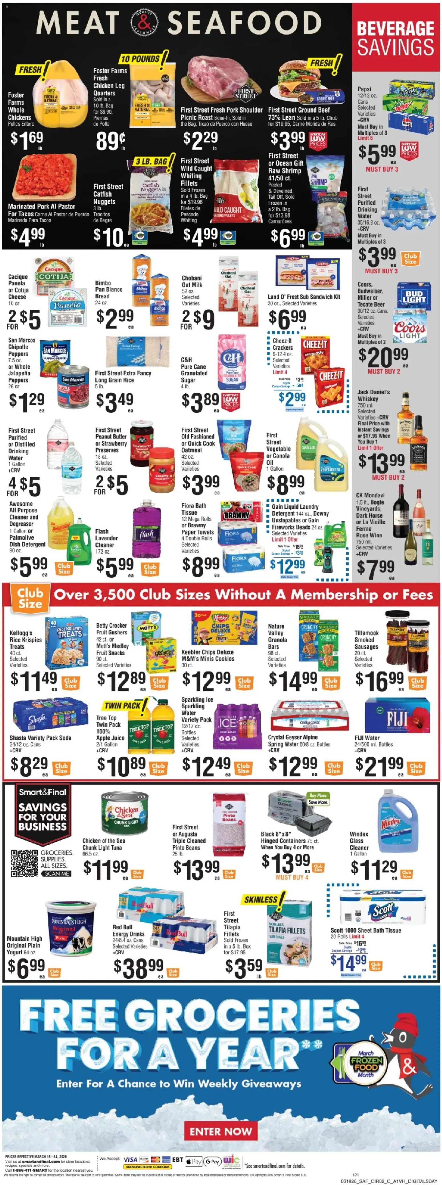 Smart & Final Weekly Ad - valid from 20.03.2026 | Page: 3 | Products: Peppers, Butter, Cheese, Cookies