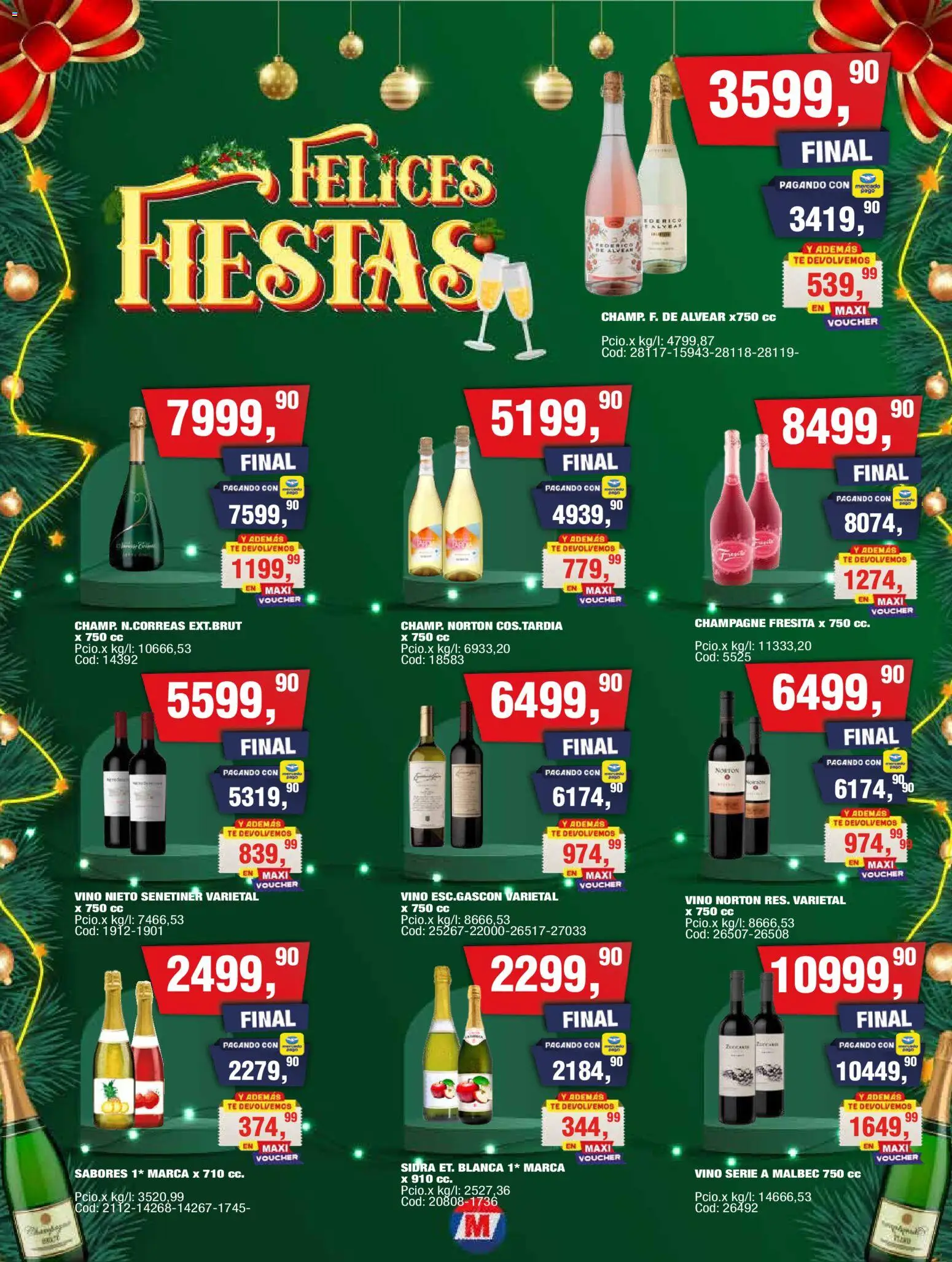 Maxiconsumo ofertas │ válido desde el 10.11.2025 | Página: 20 | Productos: Champagne, Vino, Té