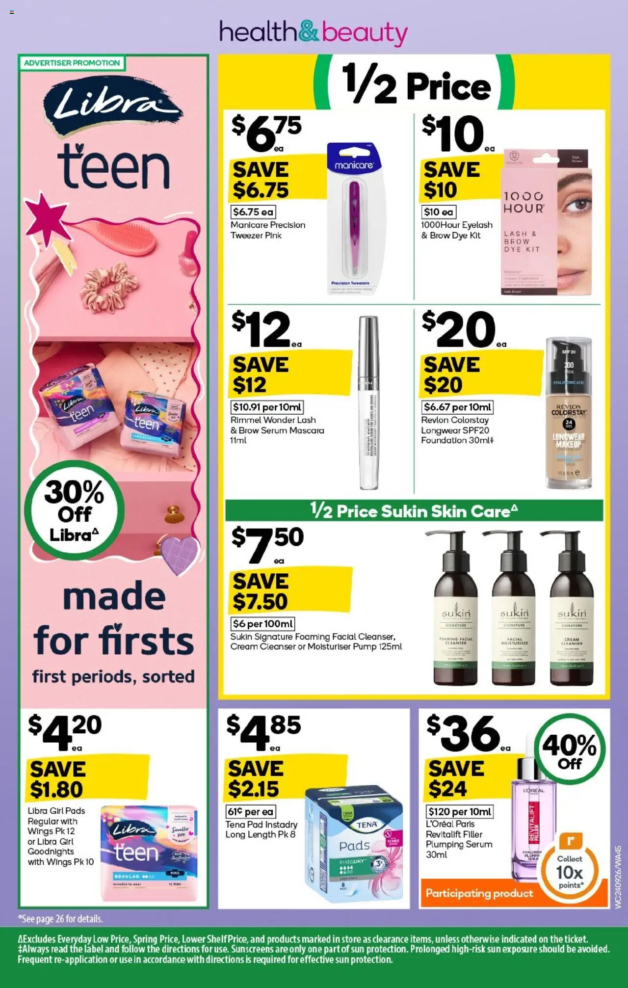 Woolworths catalogue - valid from 24.09.2025 | Page: 45 | Products: Shelf, Moisturiser, Makeup, Cream