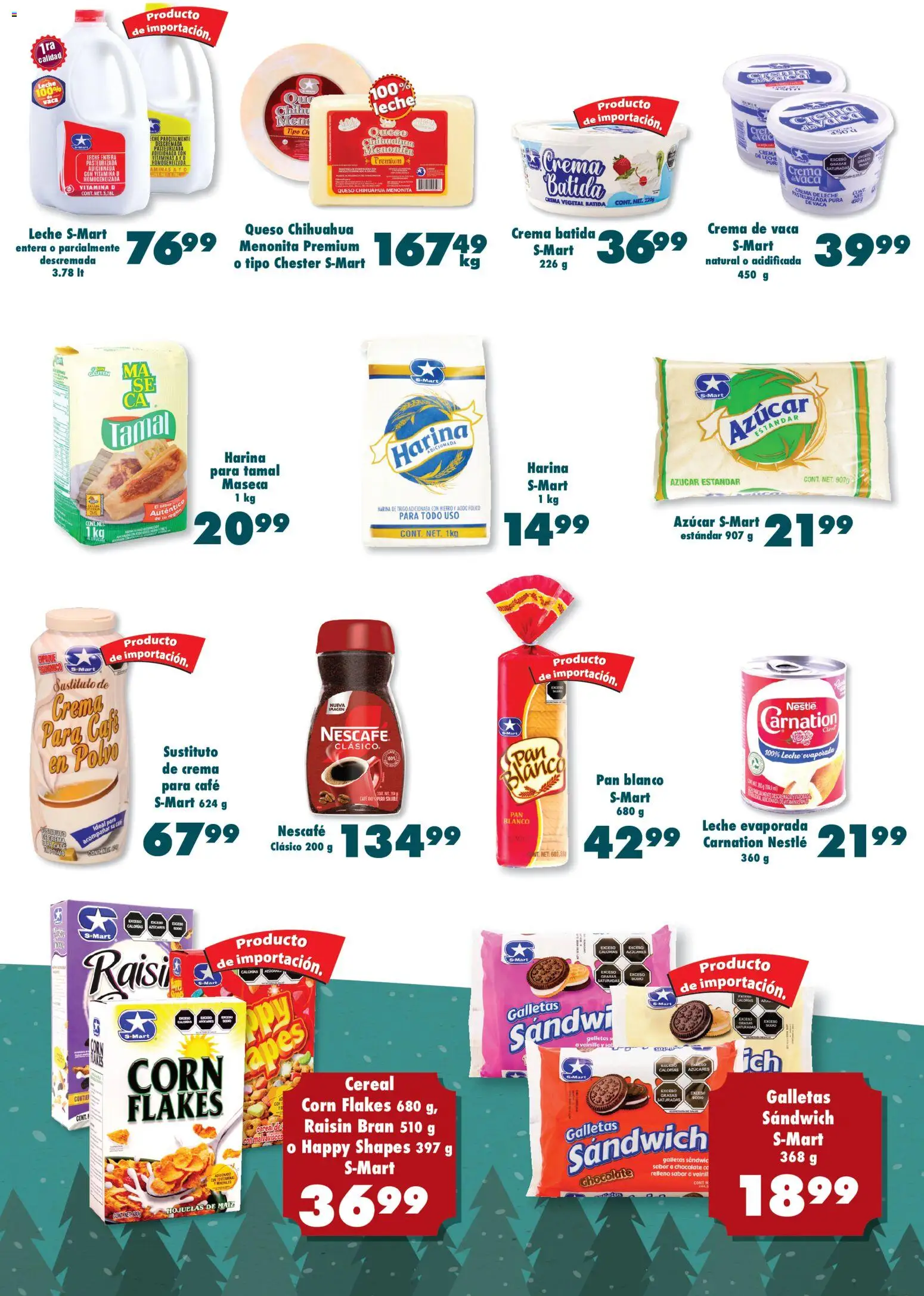 Nuevas ofertas de S-Mart válidas en toda la República Mexicana desde el 05.12.2025. ¡Encuentra las mejores ofertas en S-Mart folleto Reynosa! | Página: 5 | Productos: Leche, Hojuelas, Vitaminas, Polvo